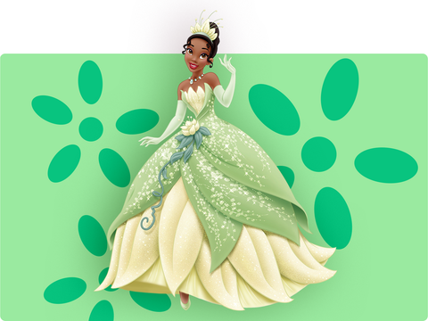 Princess tiana green dress best sale