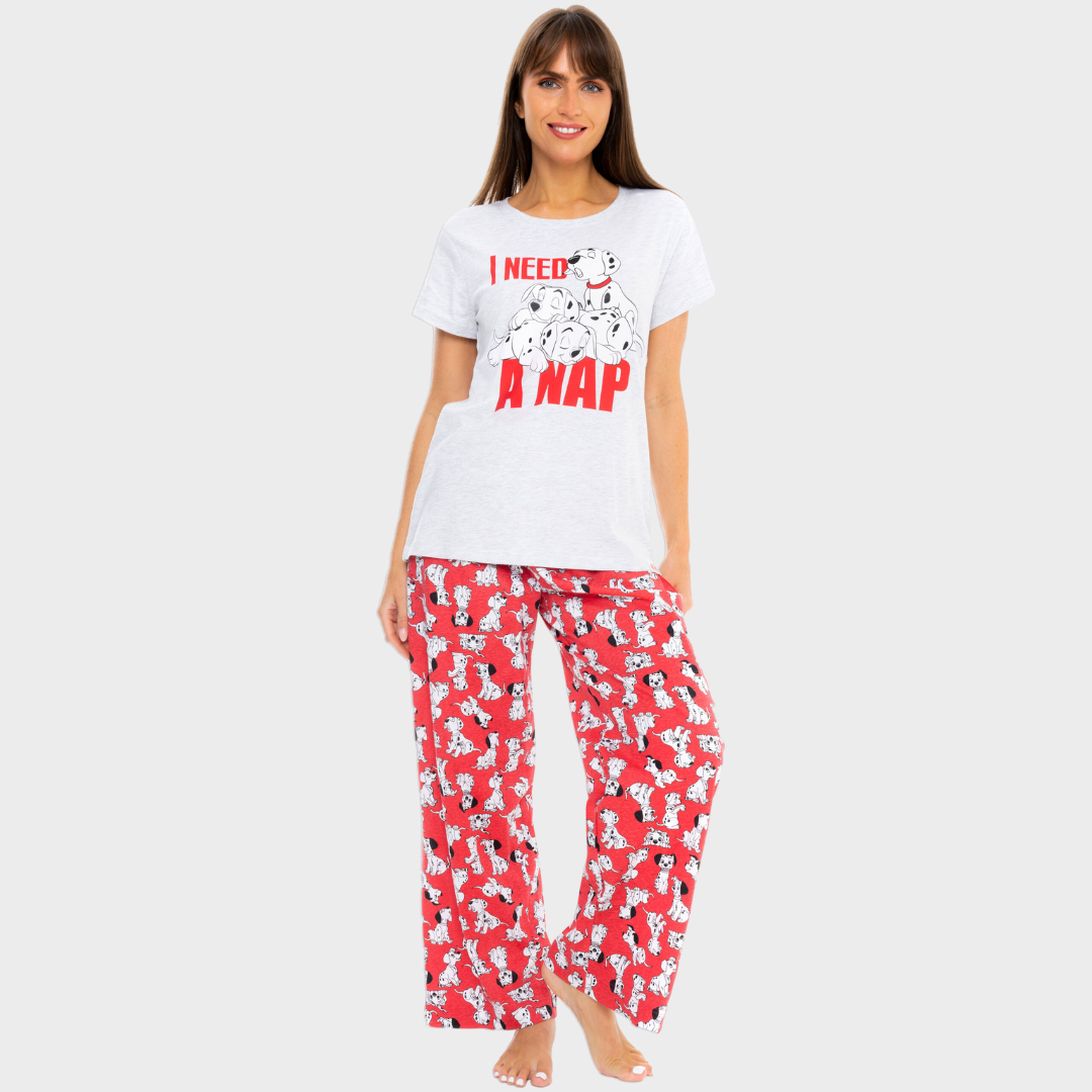 Ladies Disney 101 Dalmatian Pyjamas