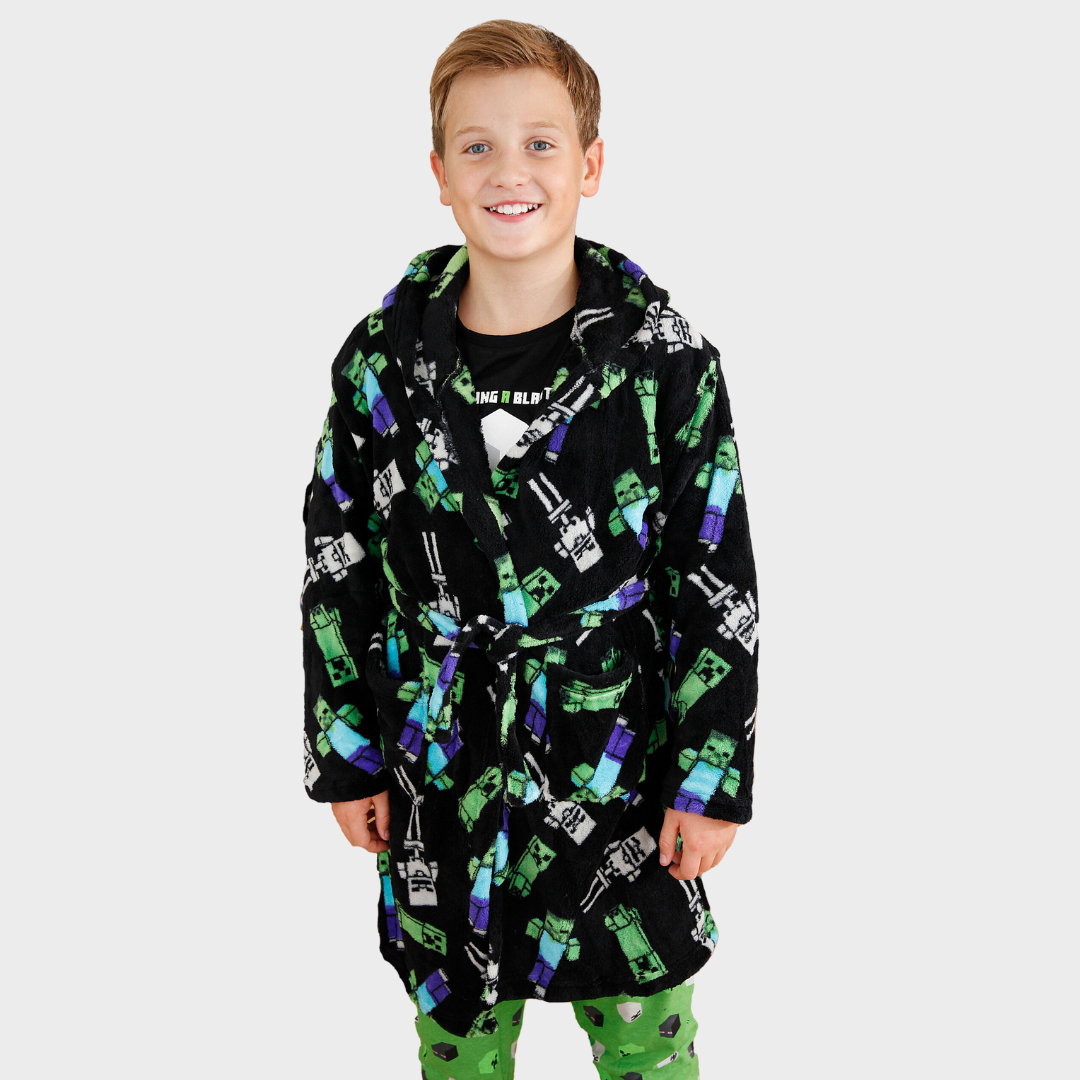 Minecraft Dressing Gown and Pyjama Set