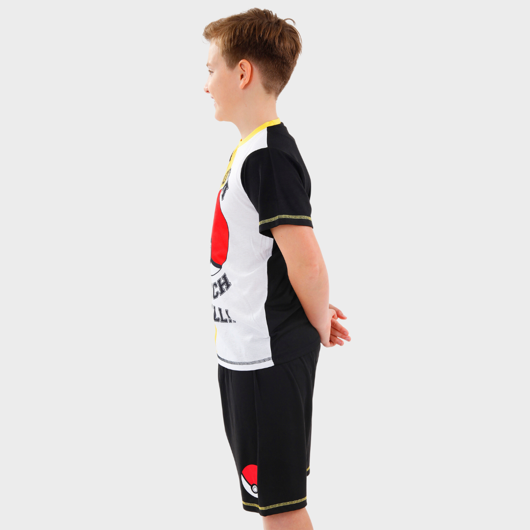 Pokemon Short Boys Pyjamas - Pokéball