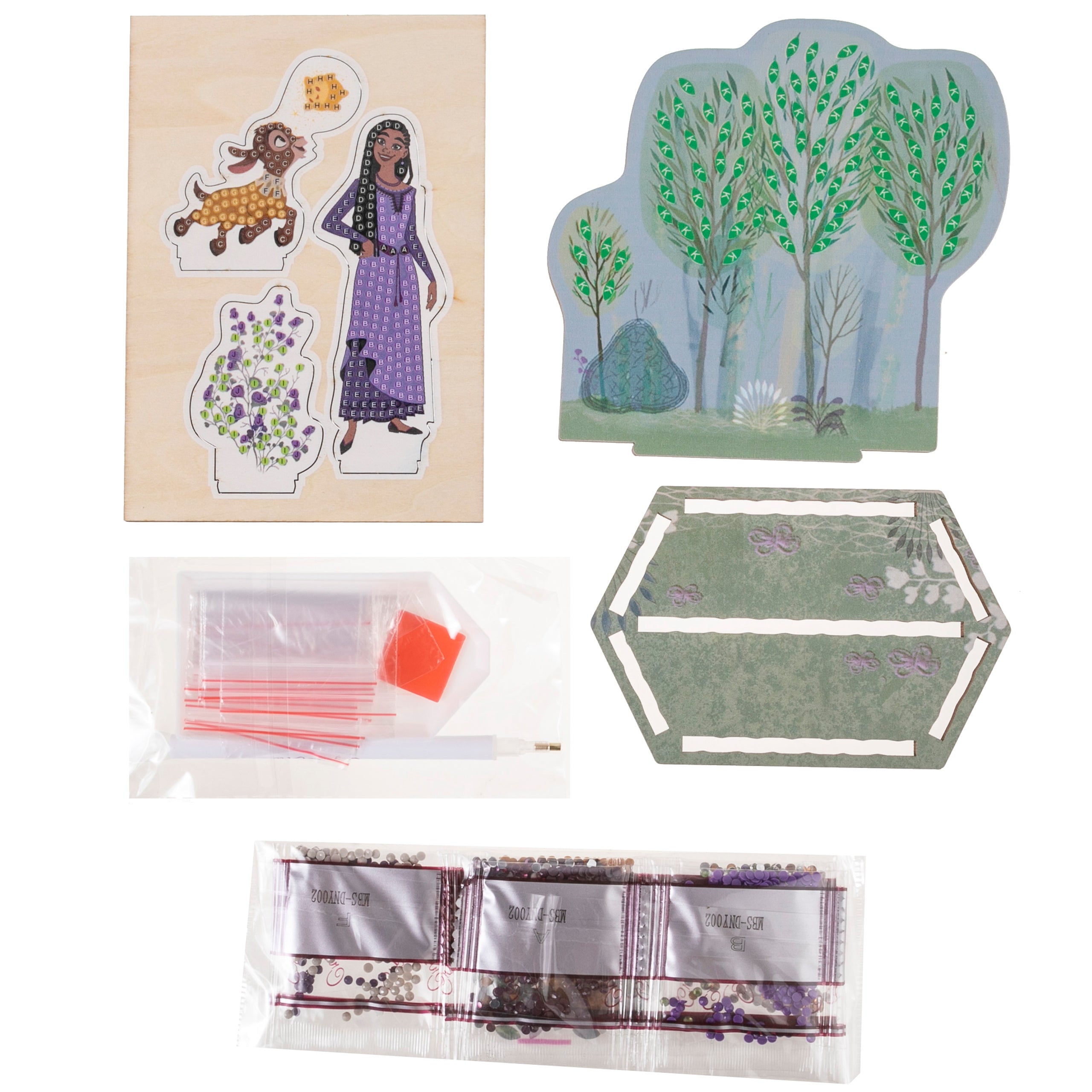 Disney Wish Forest Crystal Art Set