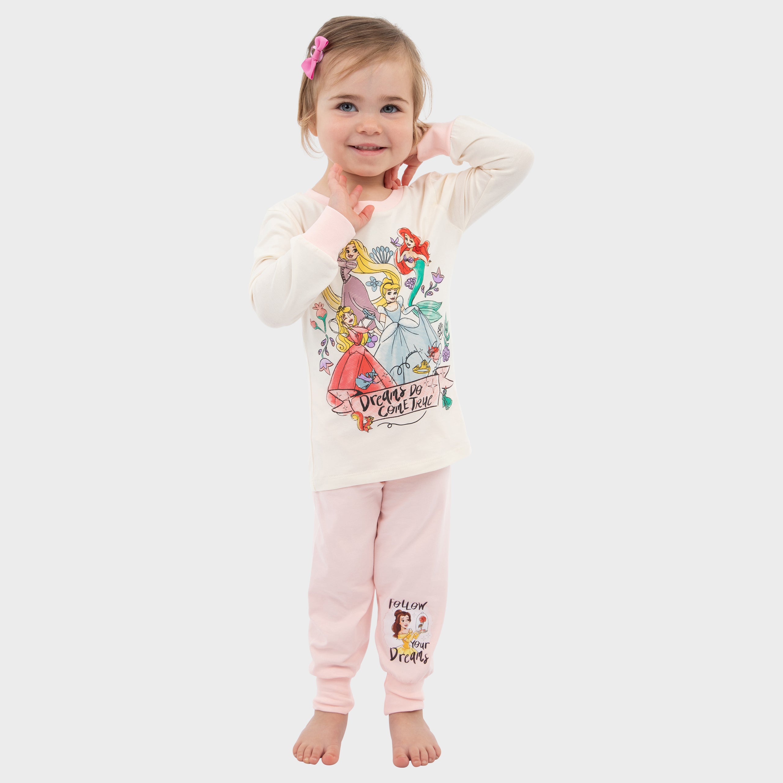 Girls Disney Princess Pyjamas - Snuggle Fit