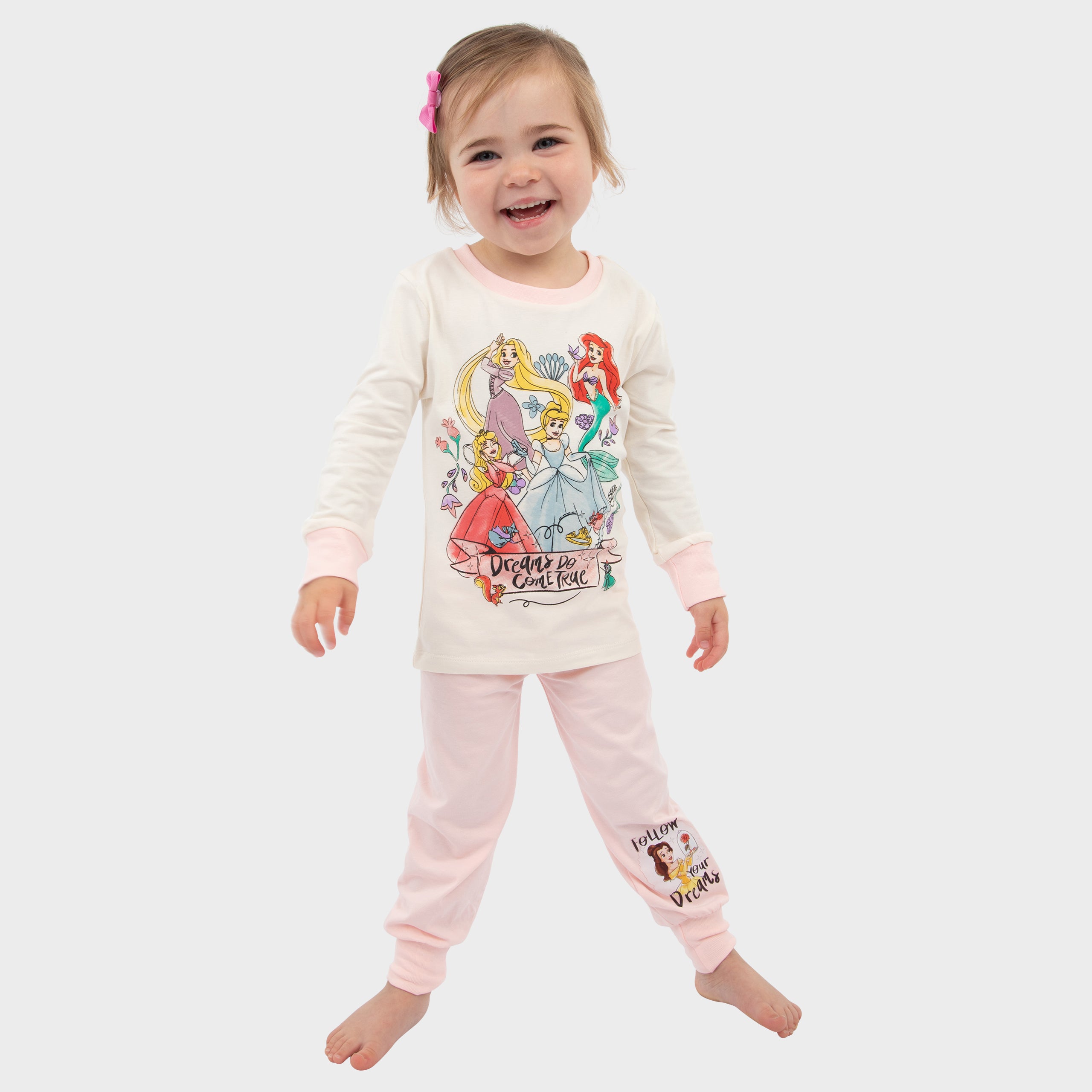 Girls Disney Princess Pyjamas - Snuggle Fit