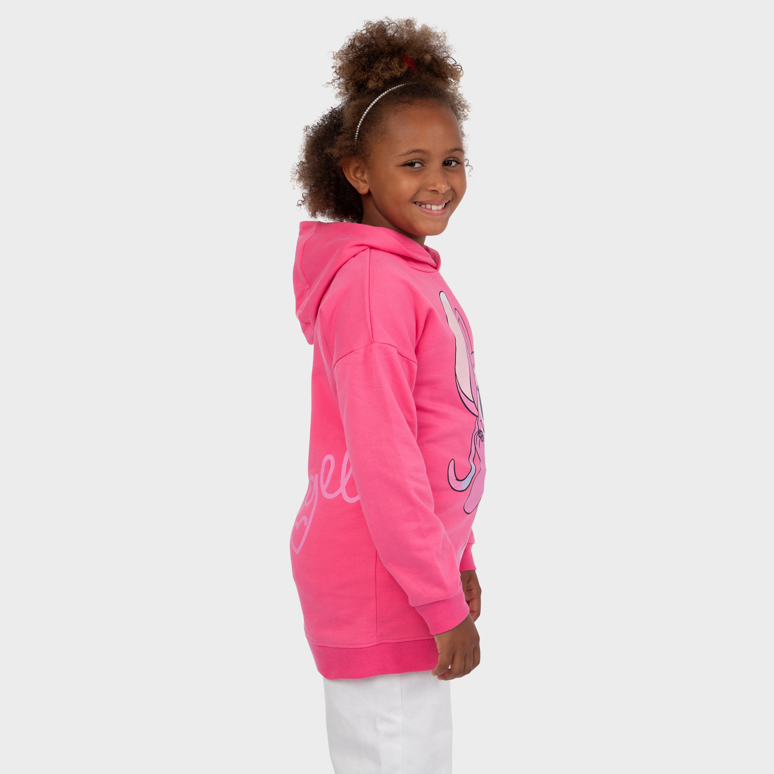 Lilo And Stitch Longline Hoodie - Angel