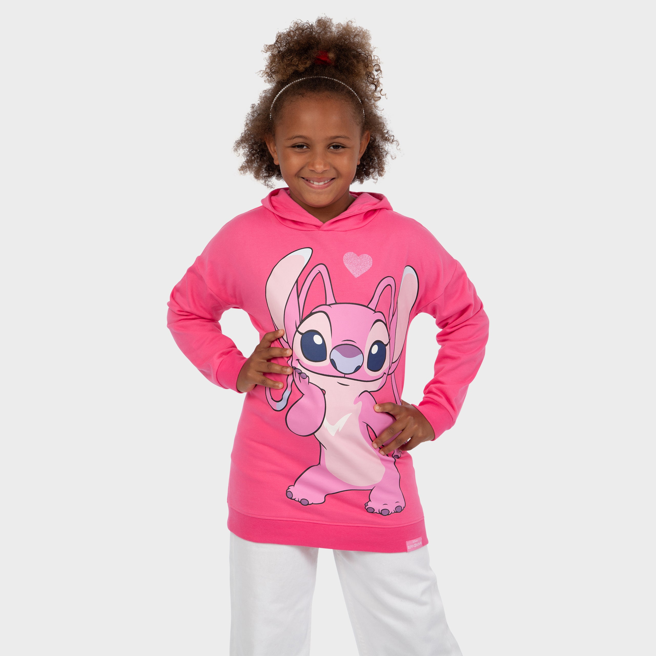 Lilo And Stitch Longline Hoodie - Angel