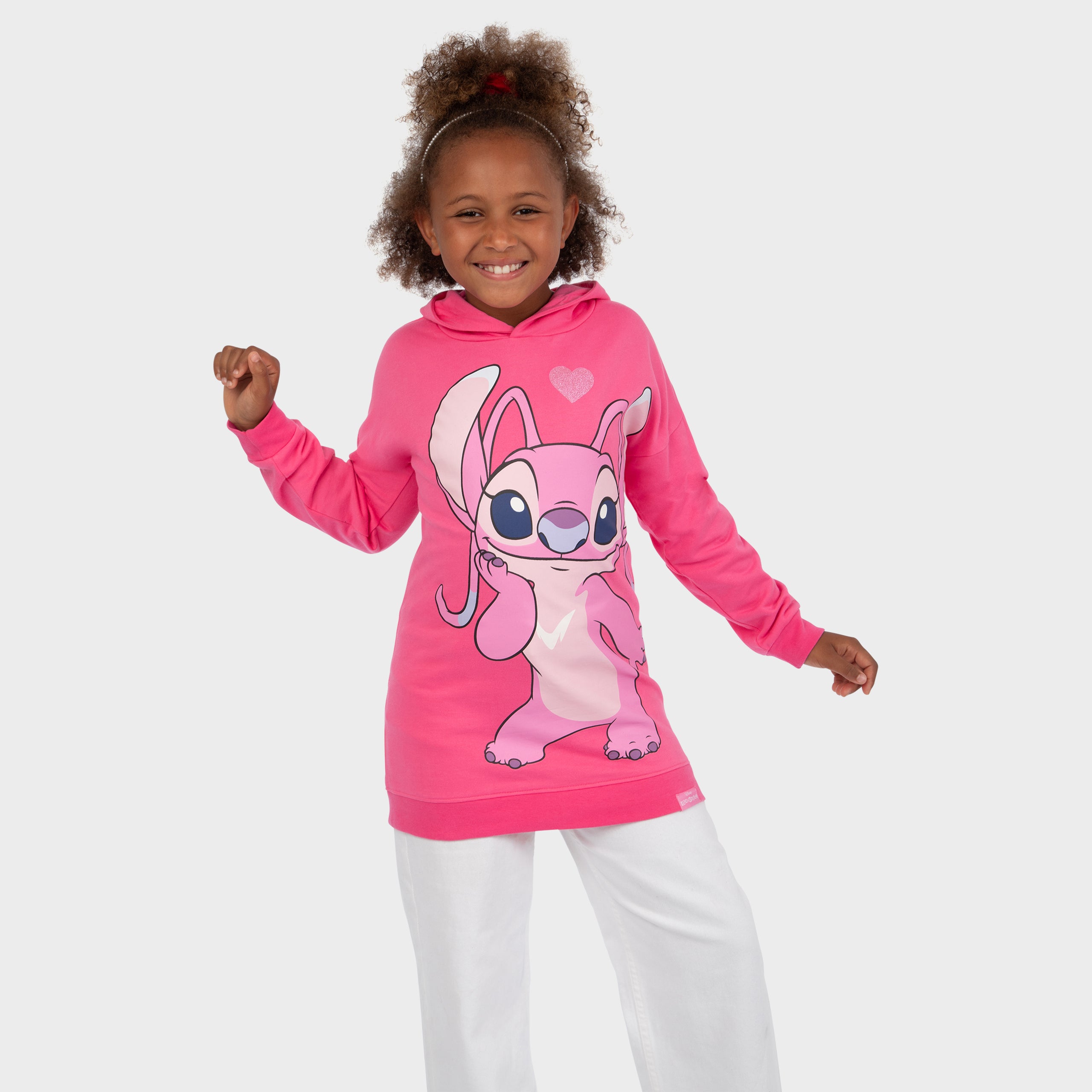 Lilo And Stitch Longline Hoodie - Angel