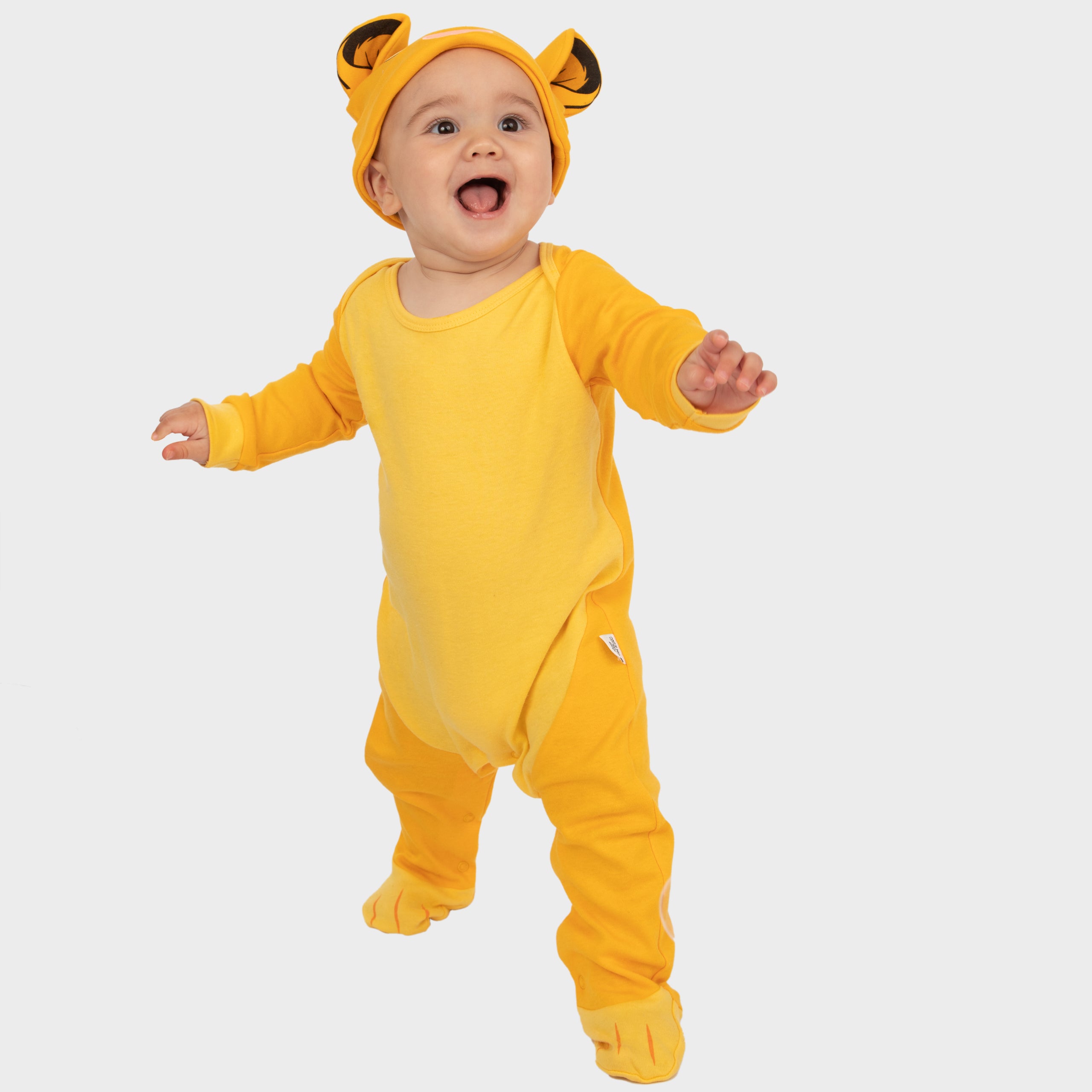 Baby Lion King Sleepsuit and Hat Set