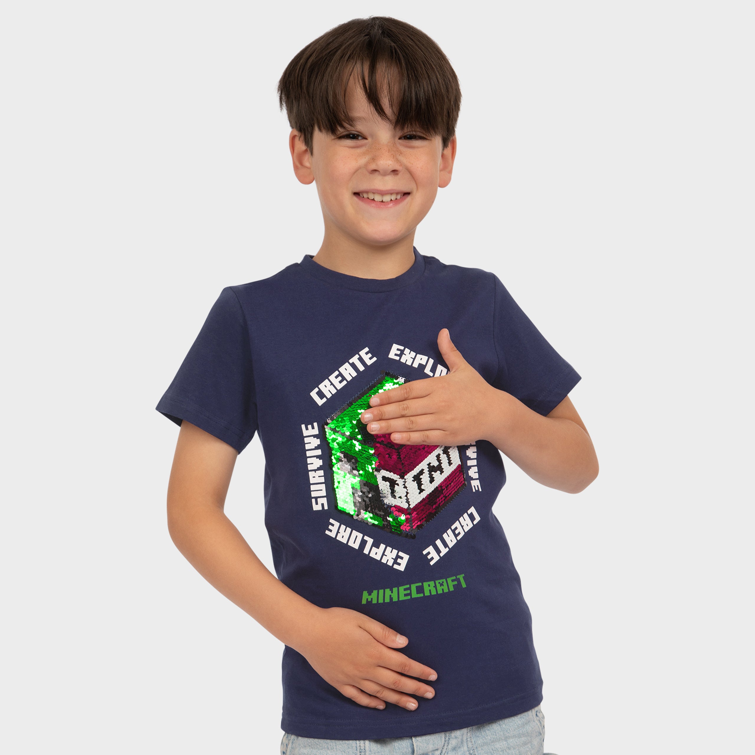 Minecraft T-Shirt - Reversible Sequins