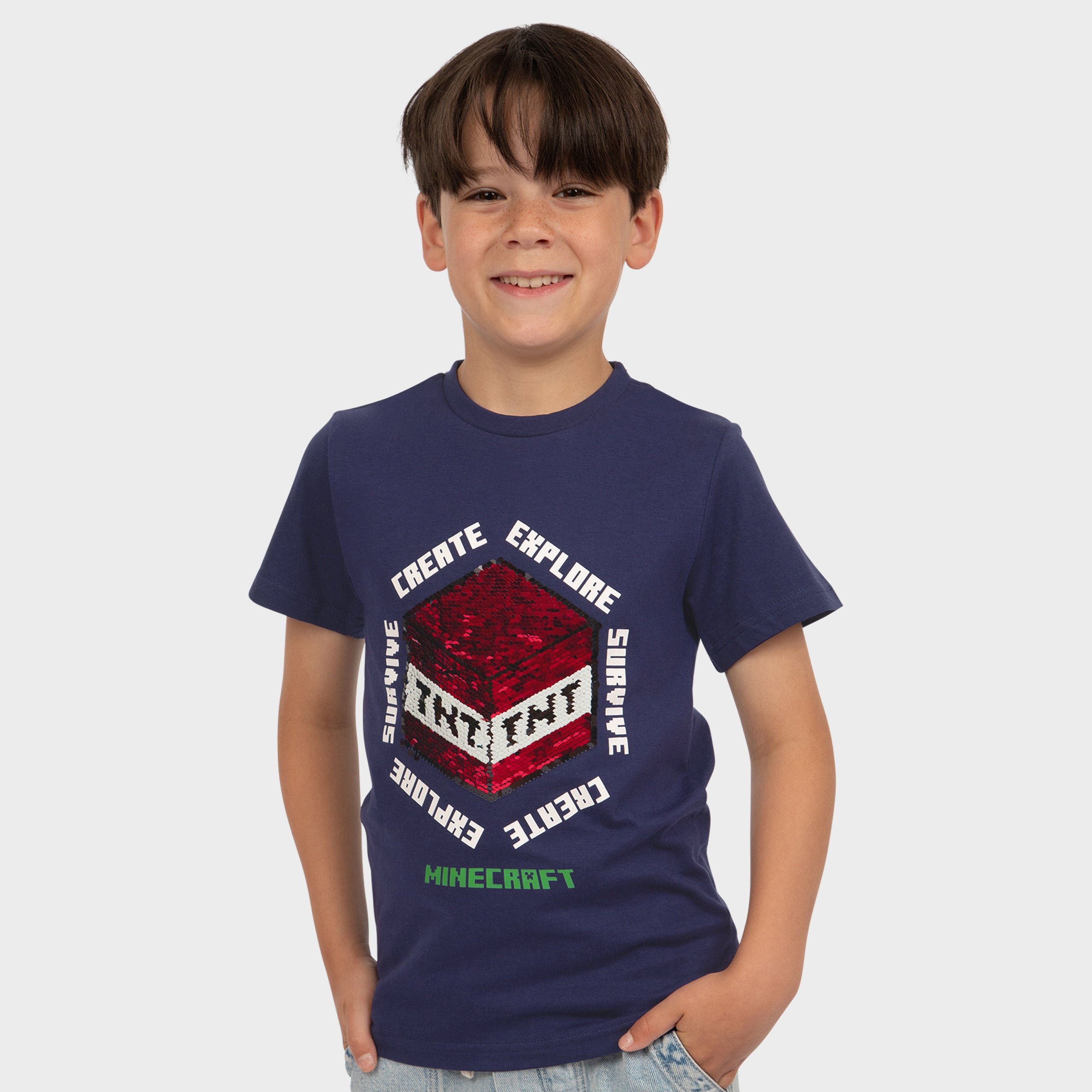 Minecraft T-Shirt - Reversible Sequins