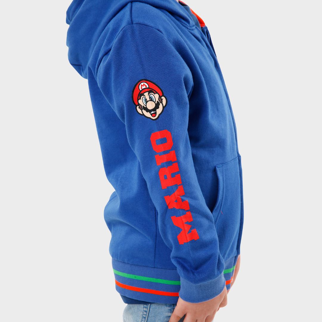 Super Mario Bros Zip-Up Hoodie