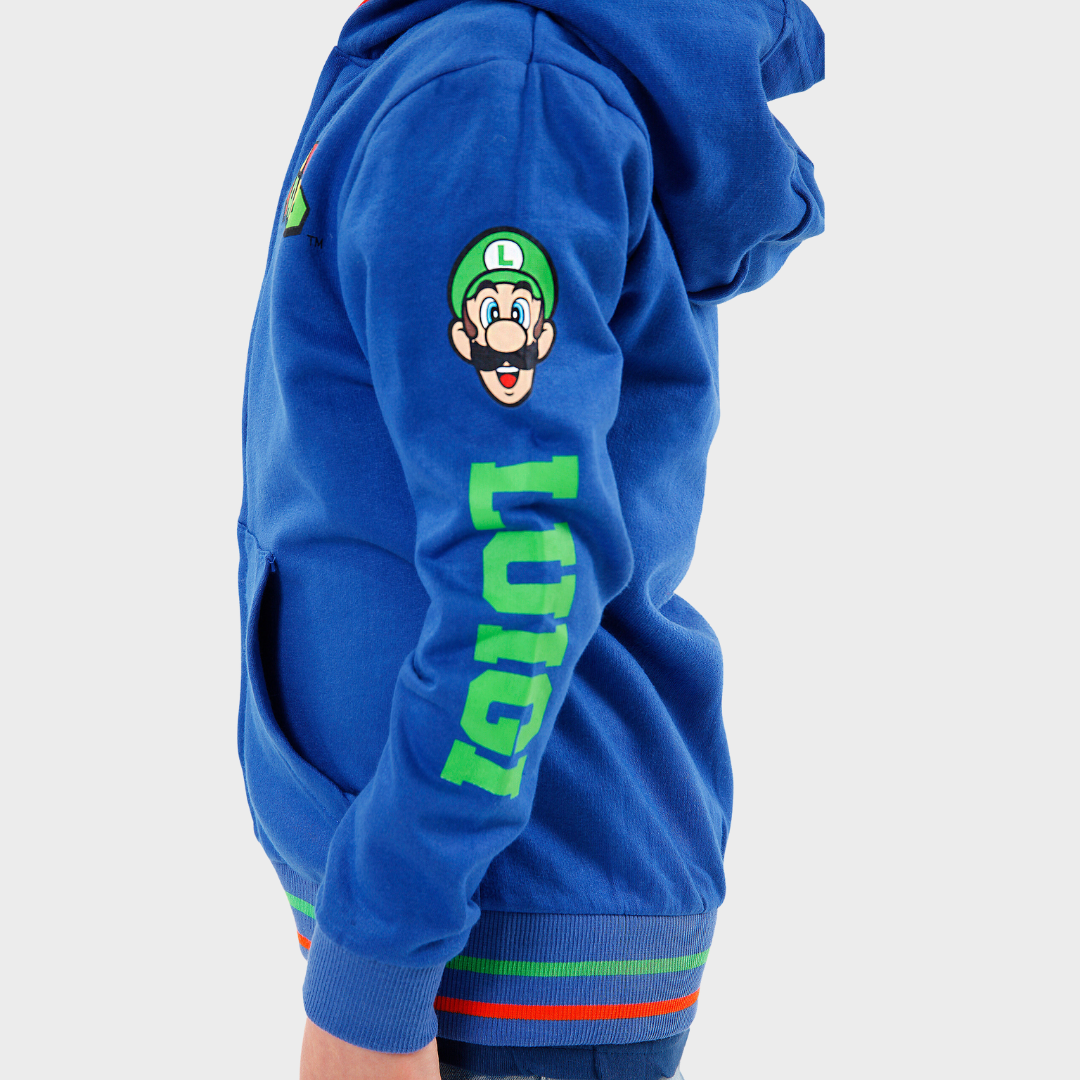 Super Mario Bros Zip-Up Hoodie