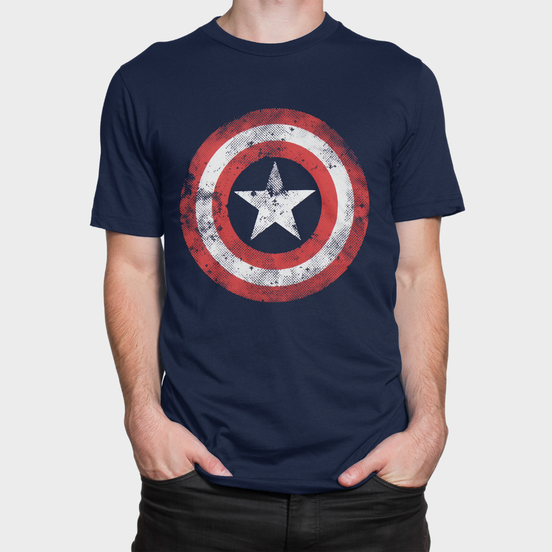 Mens Captain America T-Shirt - Shield