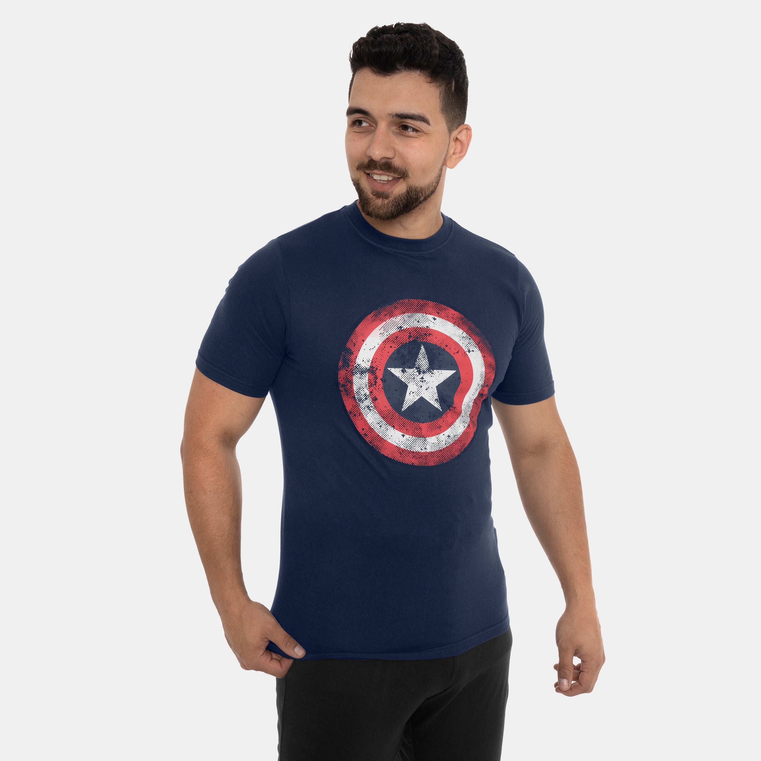 Mens Captain America T-Shirt - Shield