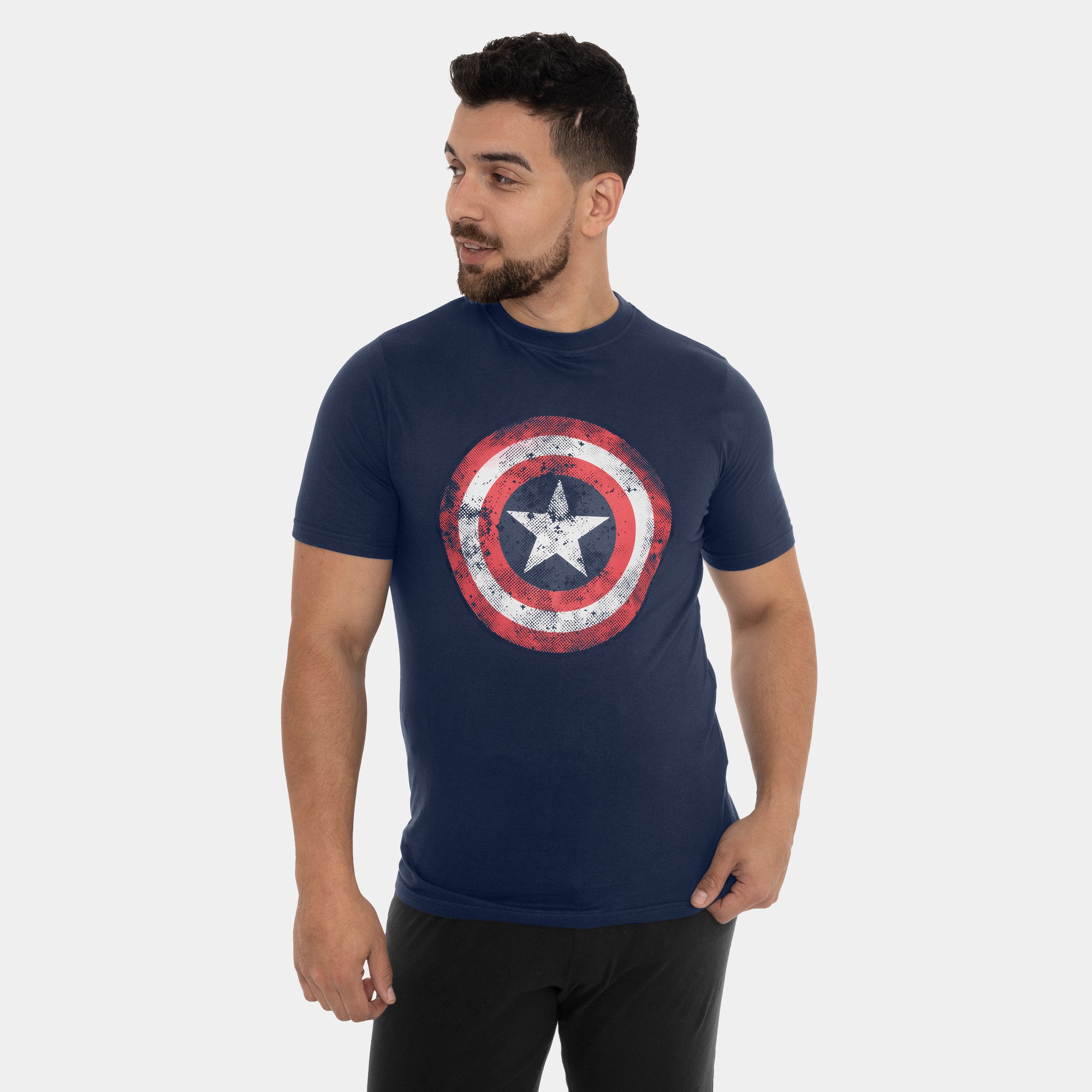 Mens Captain America T-Shirt - Shield