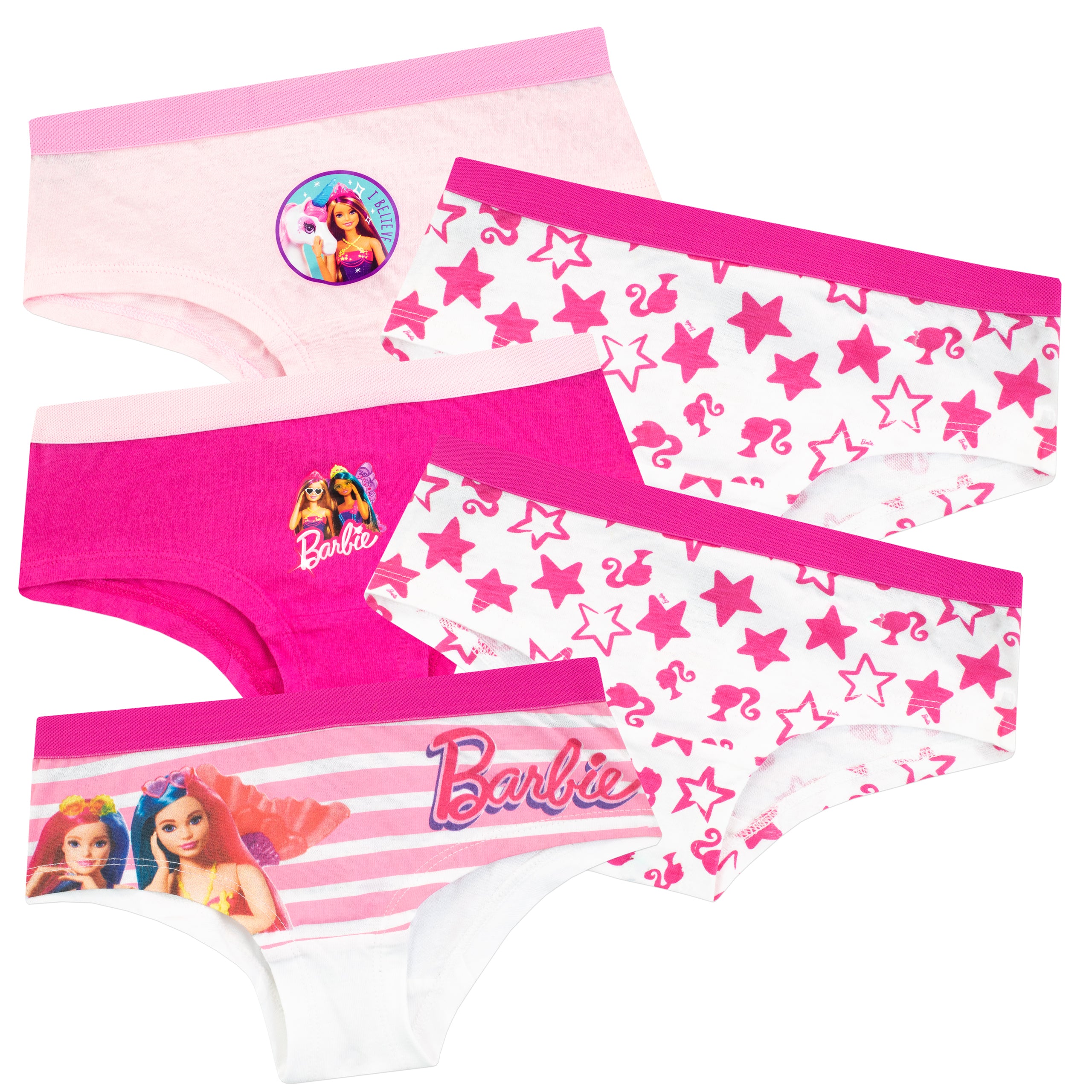 Kids Barbie Underwear 5 Pack