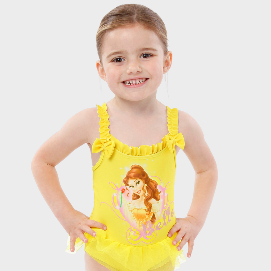 Girls Belle Swimming Costume Kids Character Official merch