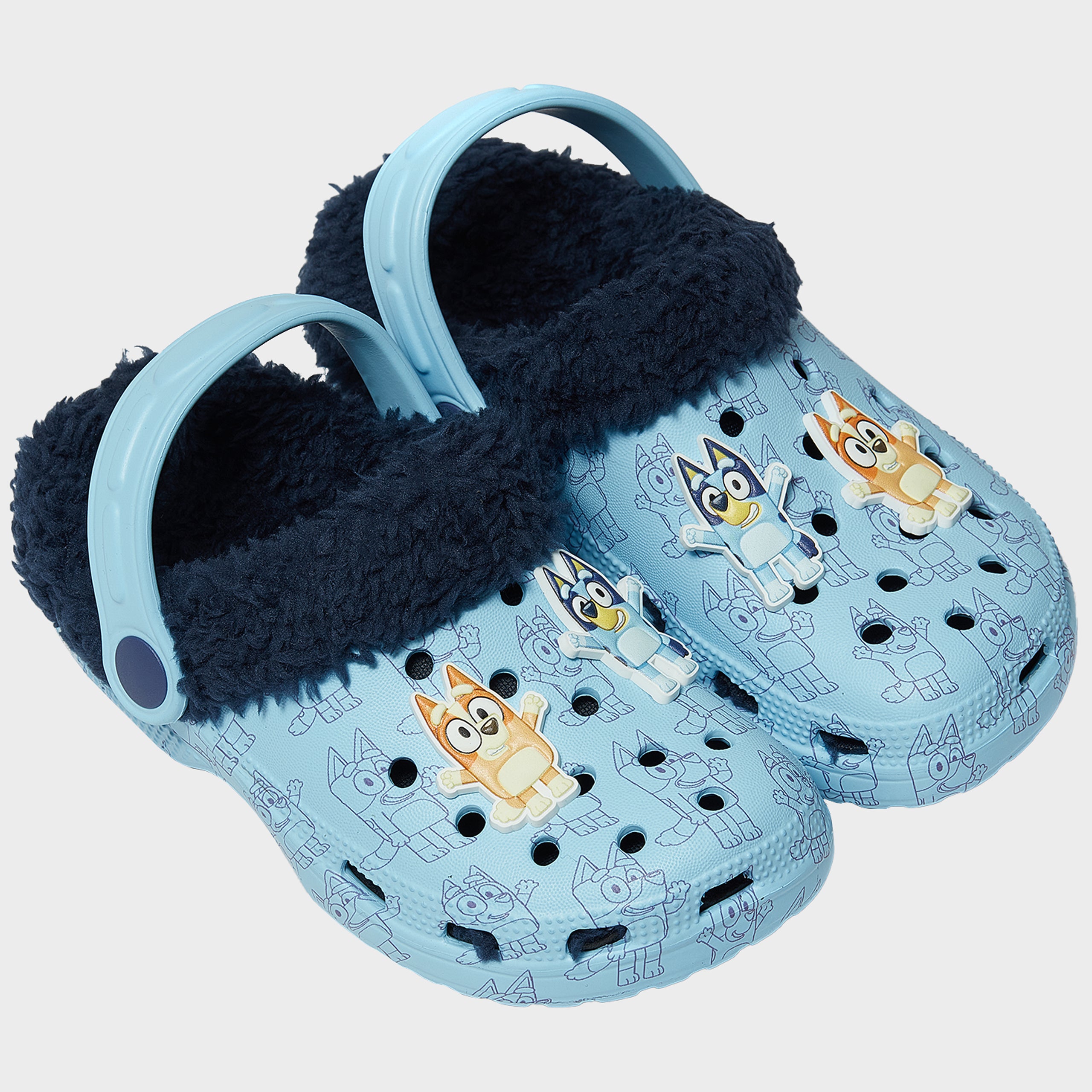 Bluey Fleece Lined Clogs