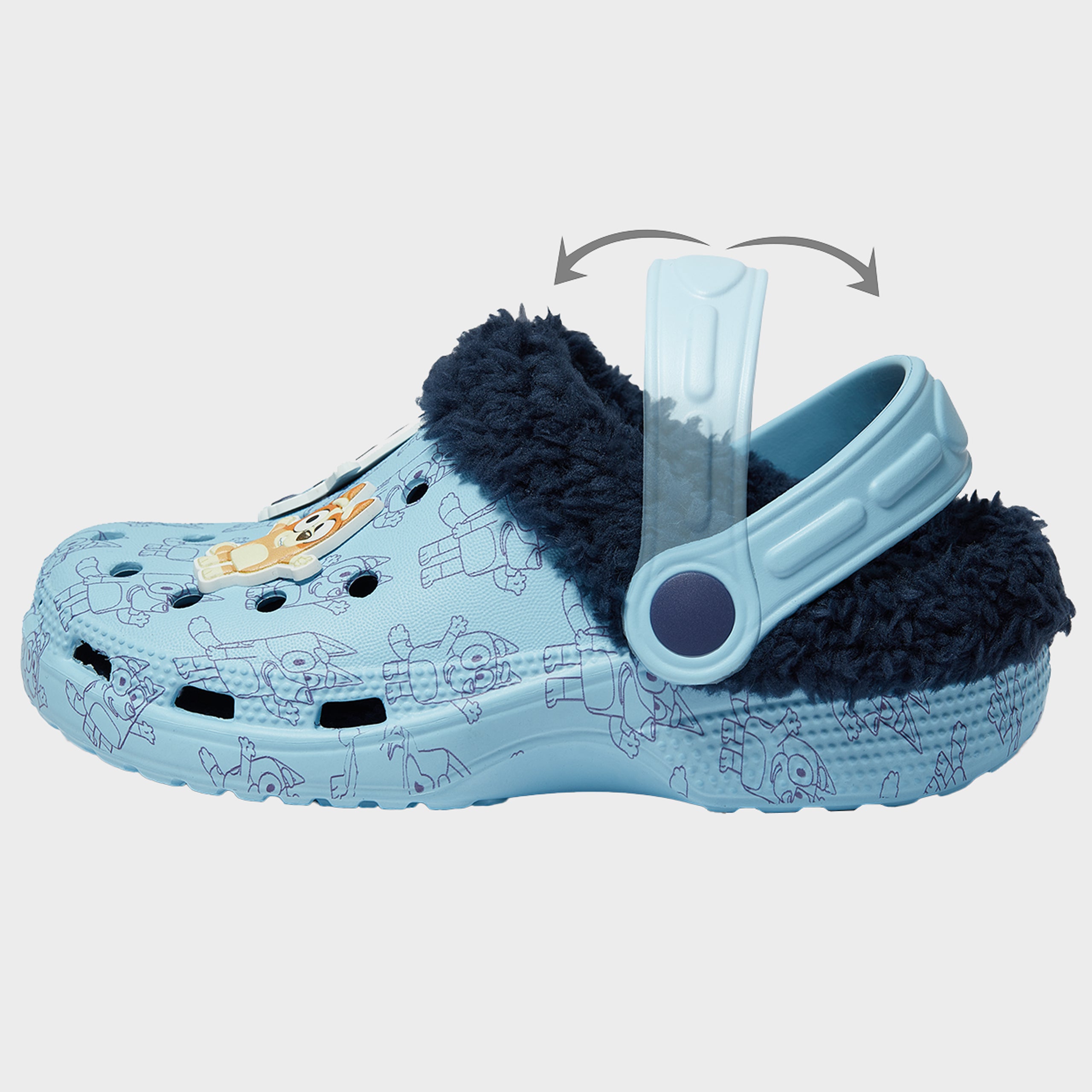 Bluey Fleece Lined Clogs