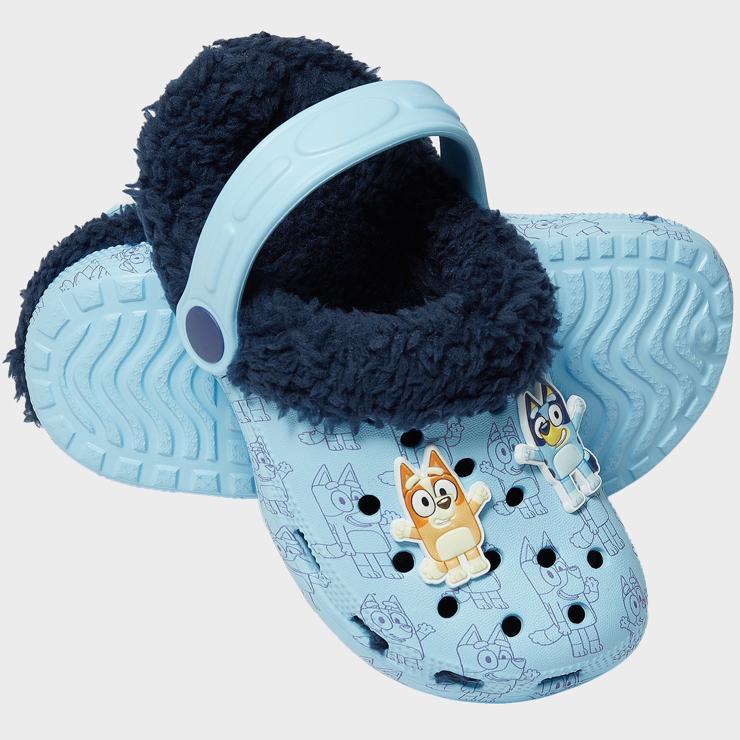 Bluey Fleece Lined Clogs