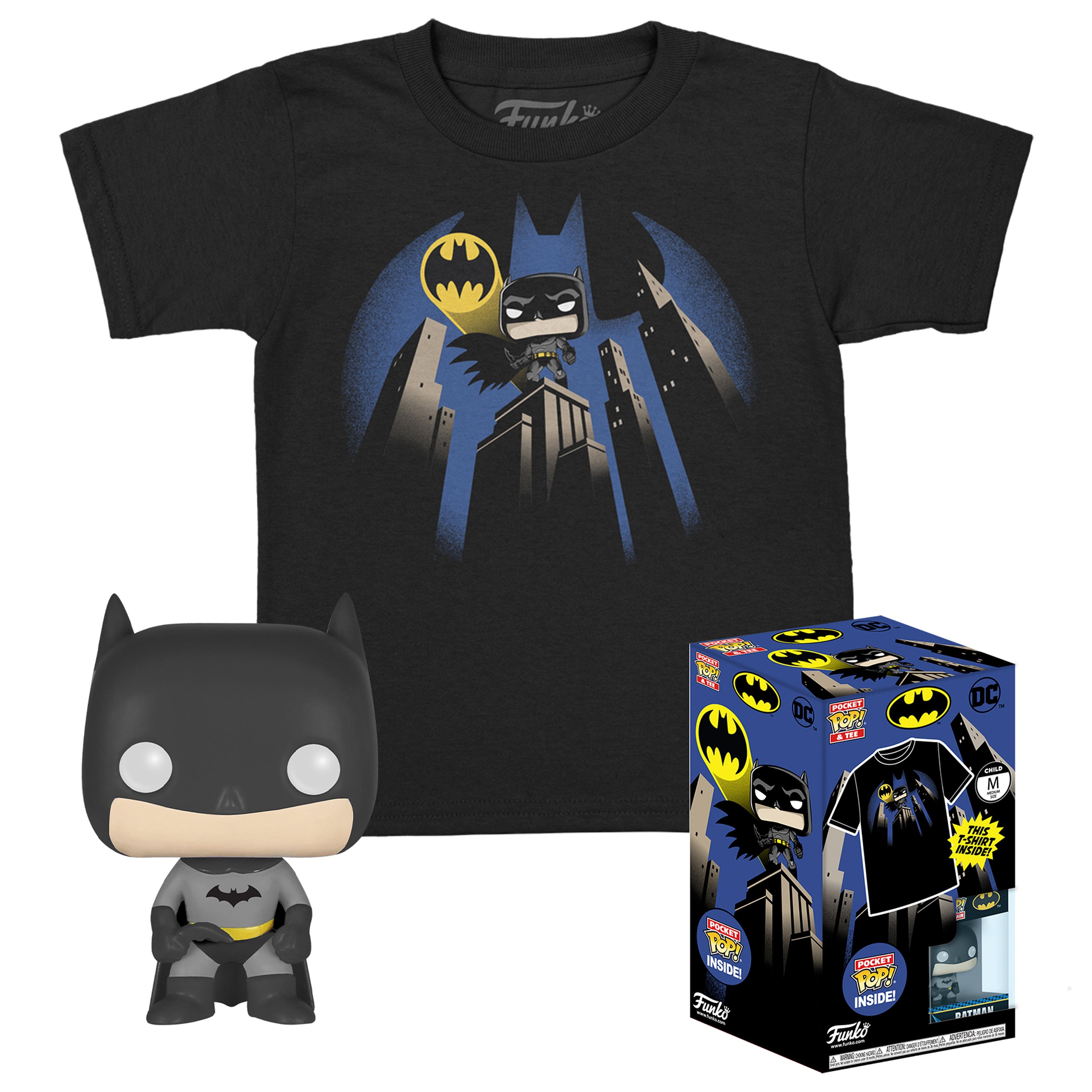 Batman T-Shirt & Funko Pocket Pop