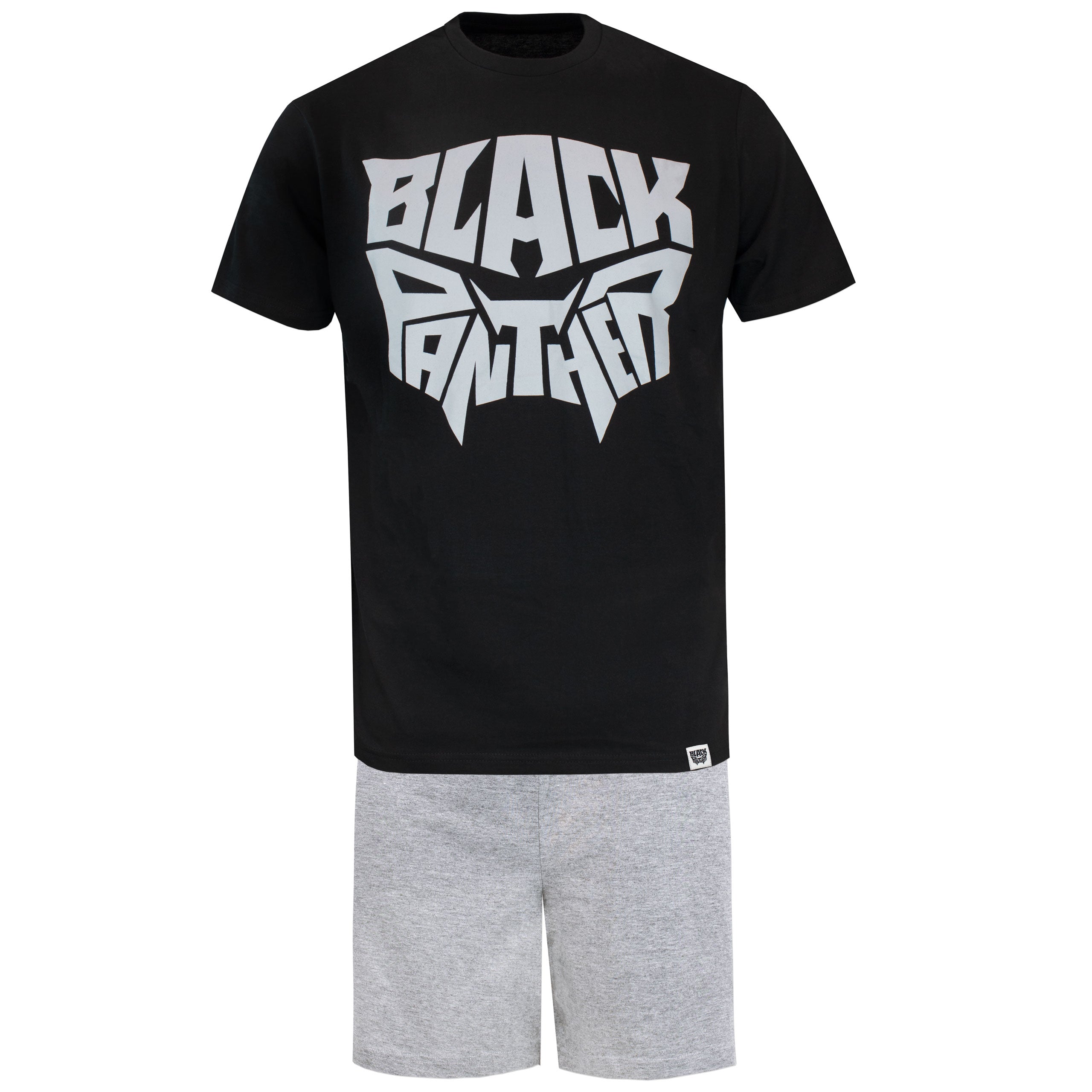 Mens Black Panther Short Pyjamas