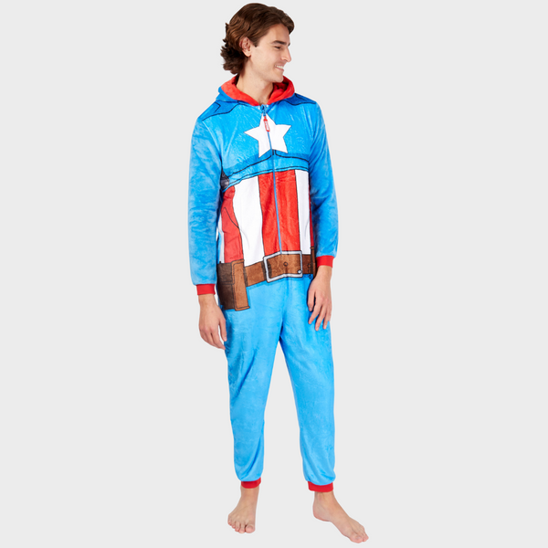 Captain America Onesie Adult Character