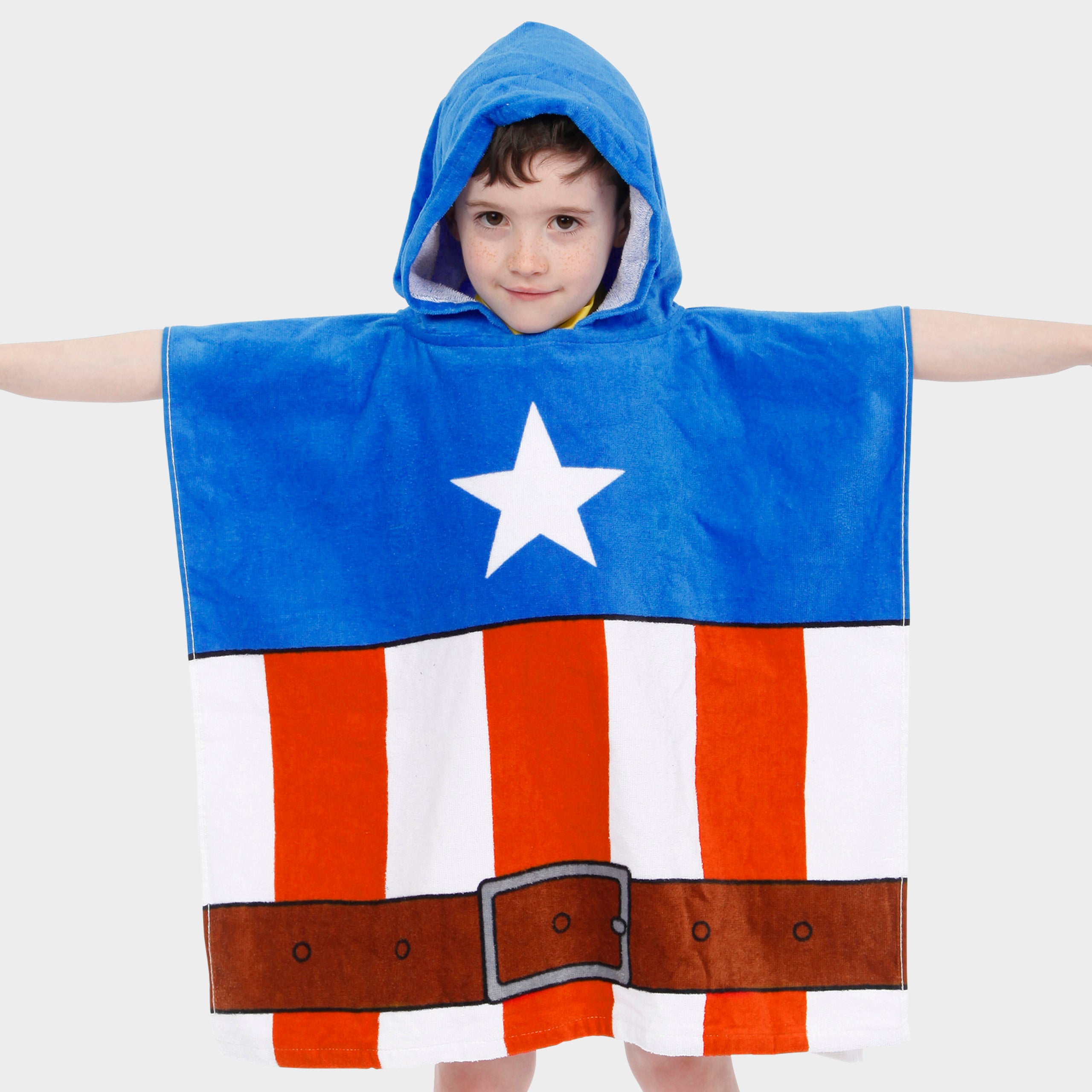 Captain America Towel Poncho