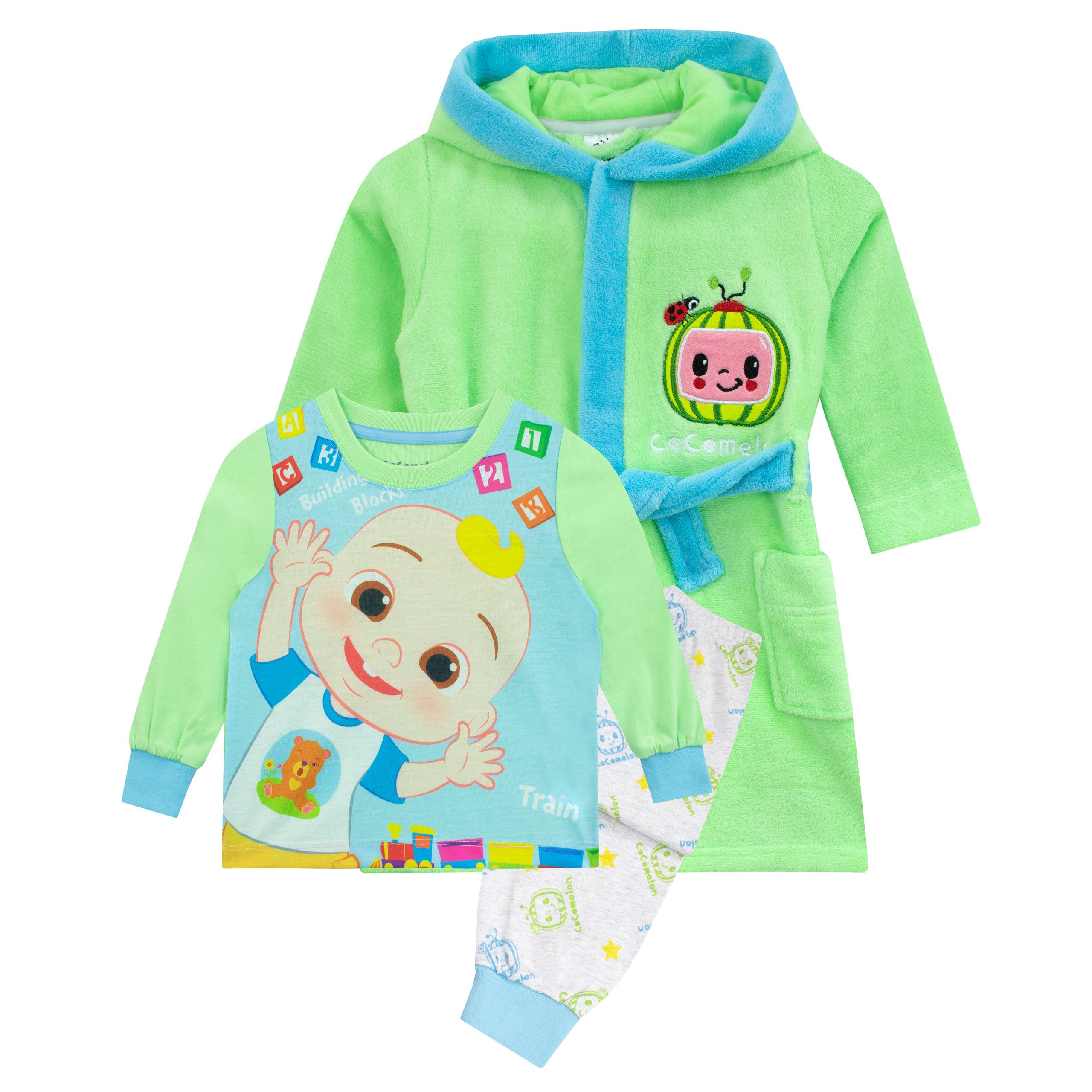 Boys CoComelon Dressing Gown and Pyjama Set