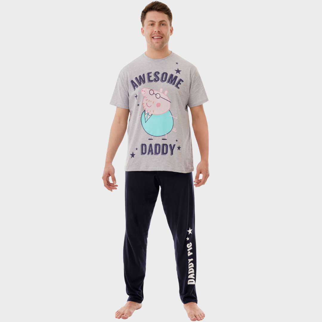 Mens Peppa Pig Pyjama Set - Daddy Pig