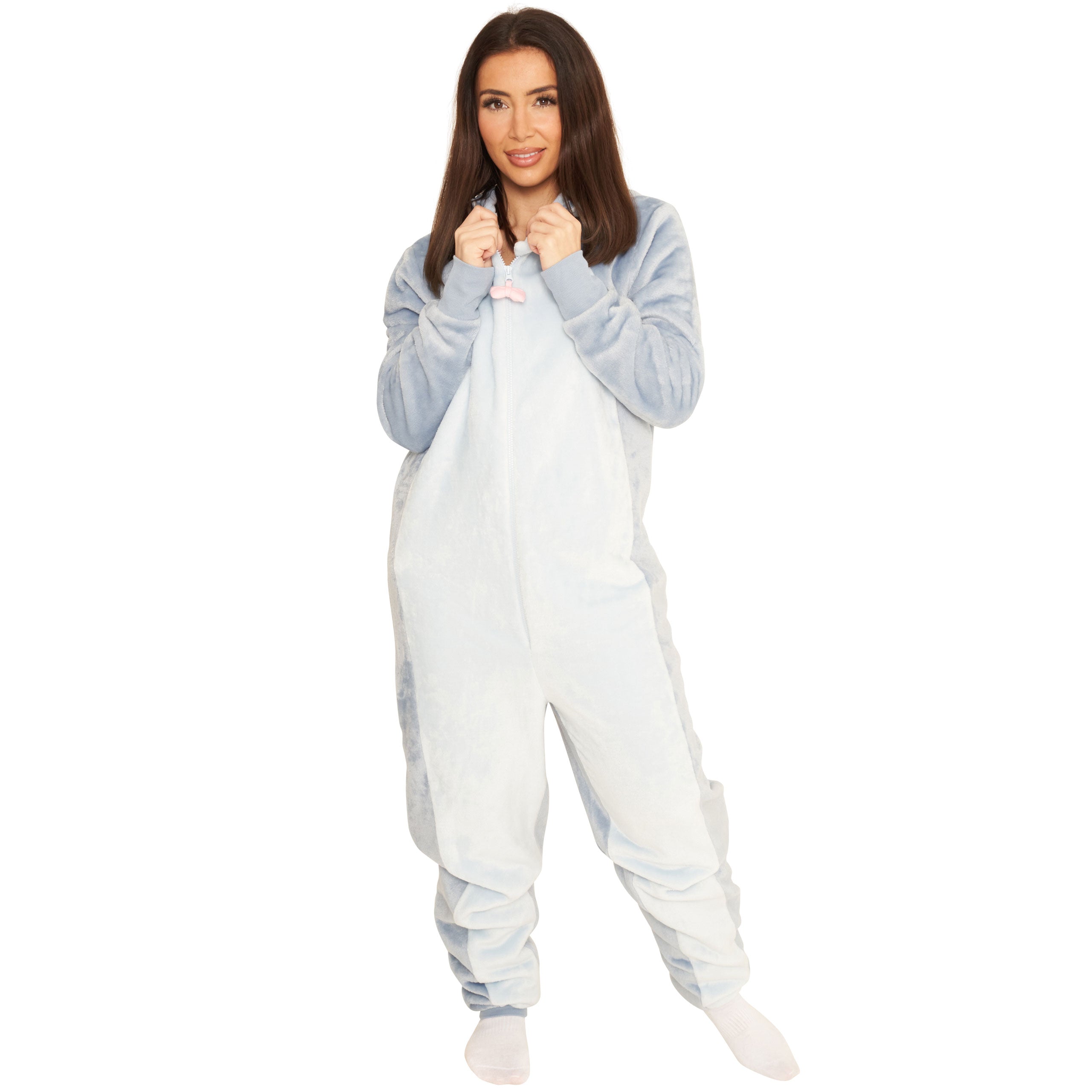 Womens Eeyore Onesie With 3D Ears