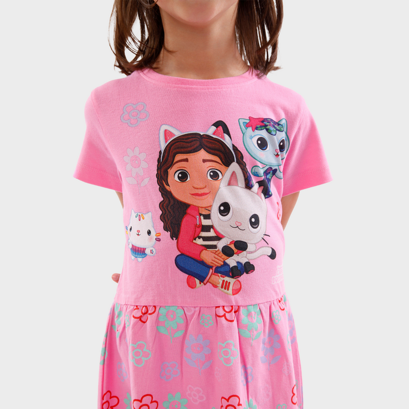 Gabbys Dollhouse Floral Dress | Kids | Official Character.com Merchandise