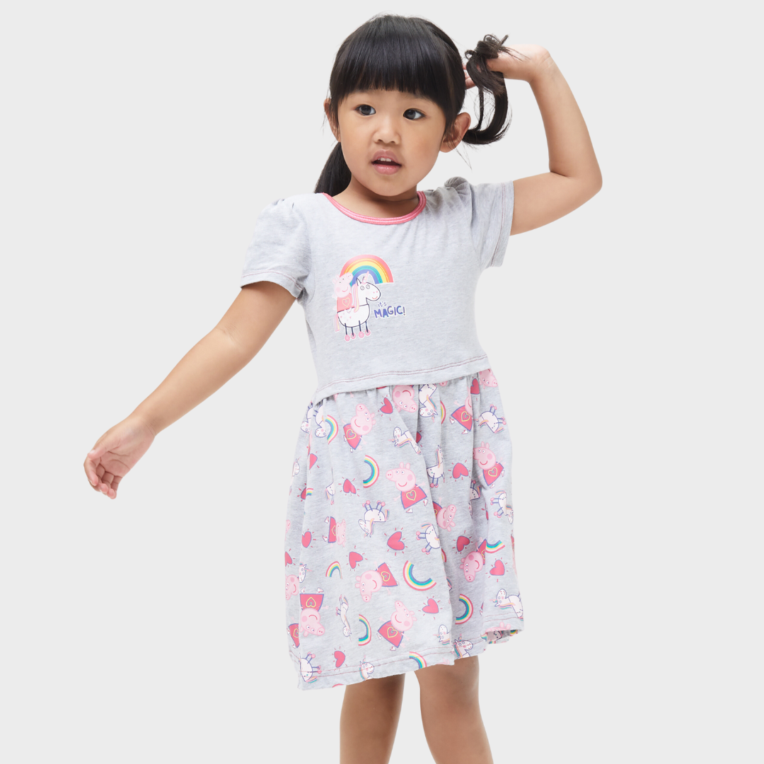 Peppa Pig Dress - Peppa & Unicorn