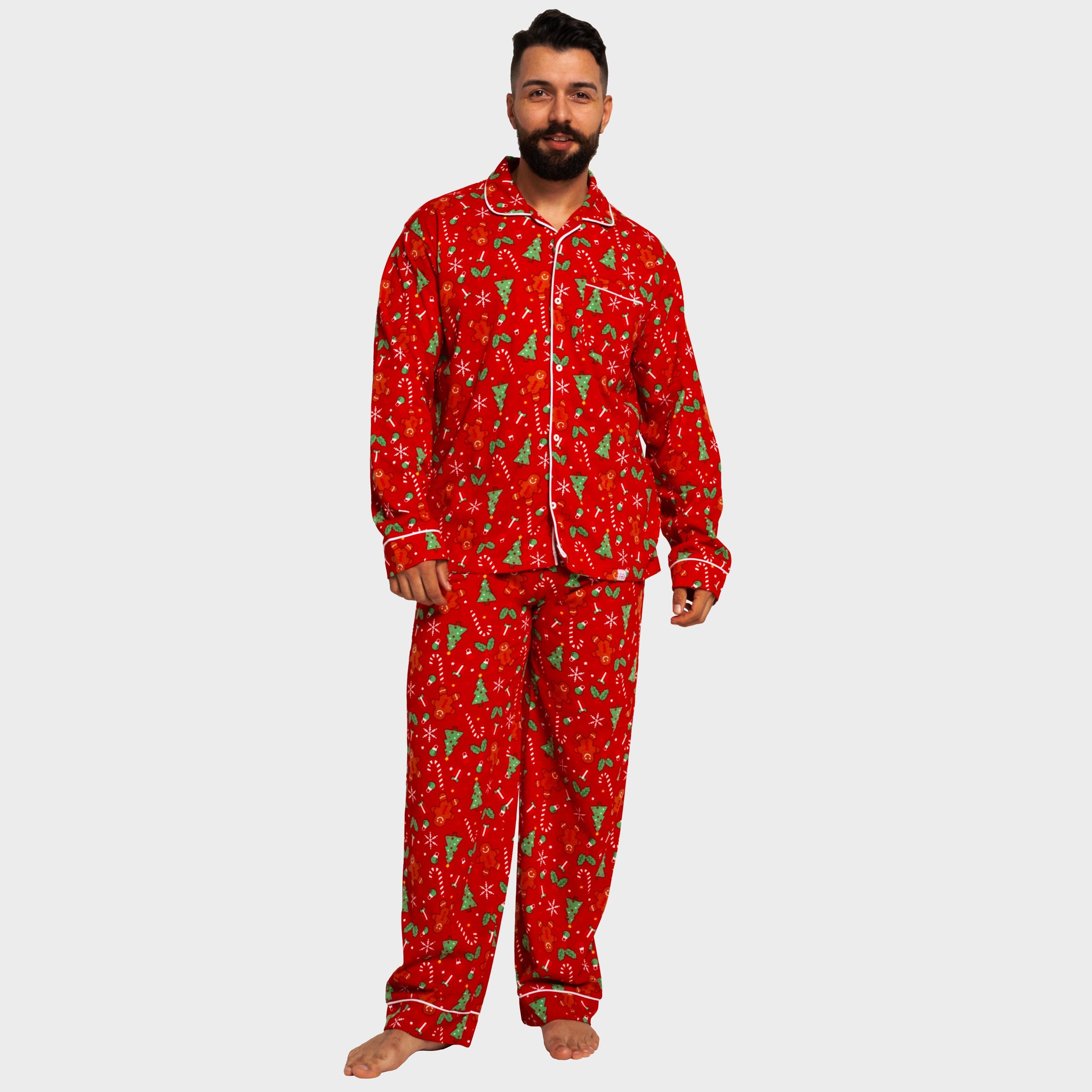 Harry Bear Mænds Ingefærbrød Julepyjamas