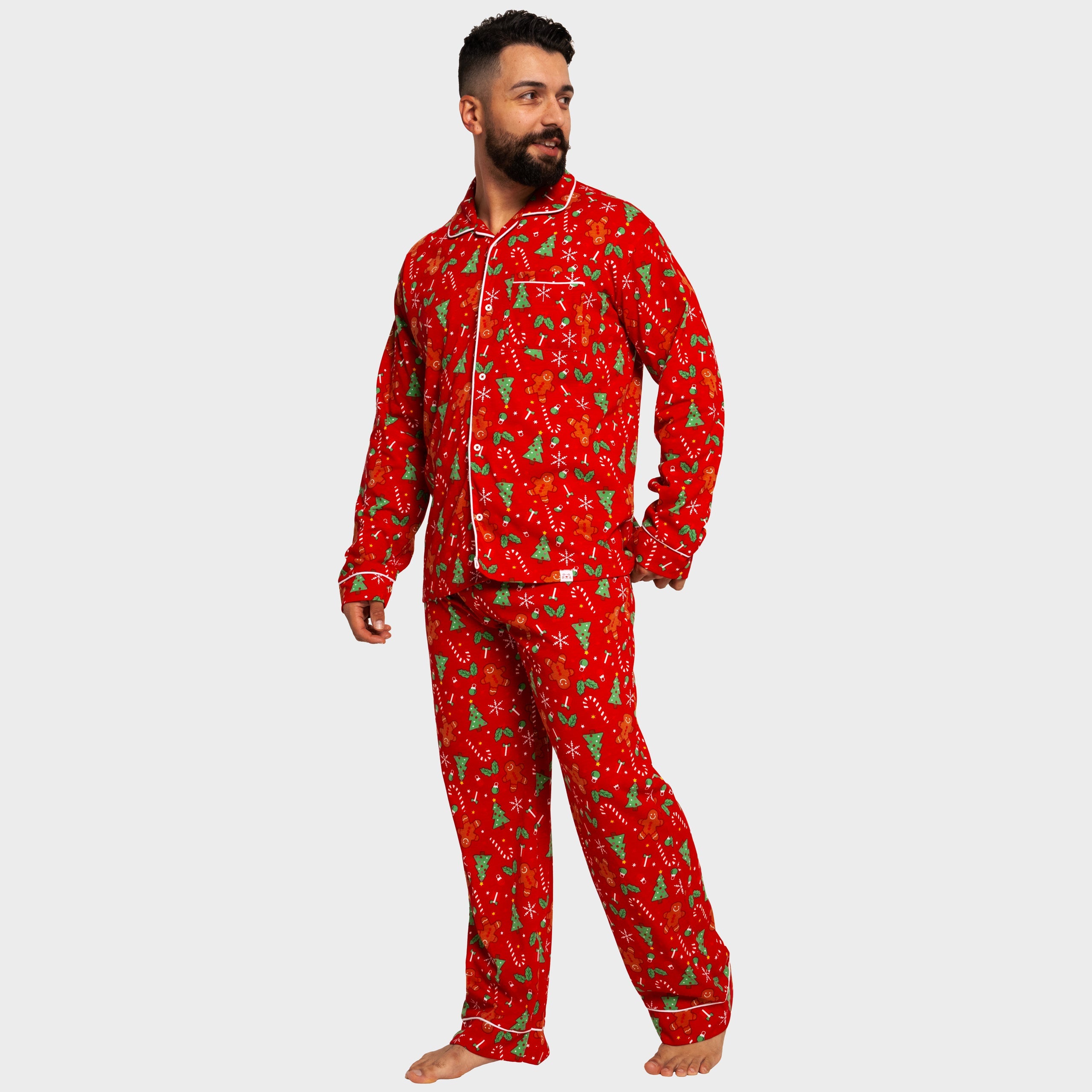 Harry Bear Mænds Ingefærbrød Julepyjamas