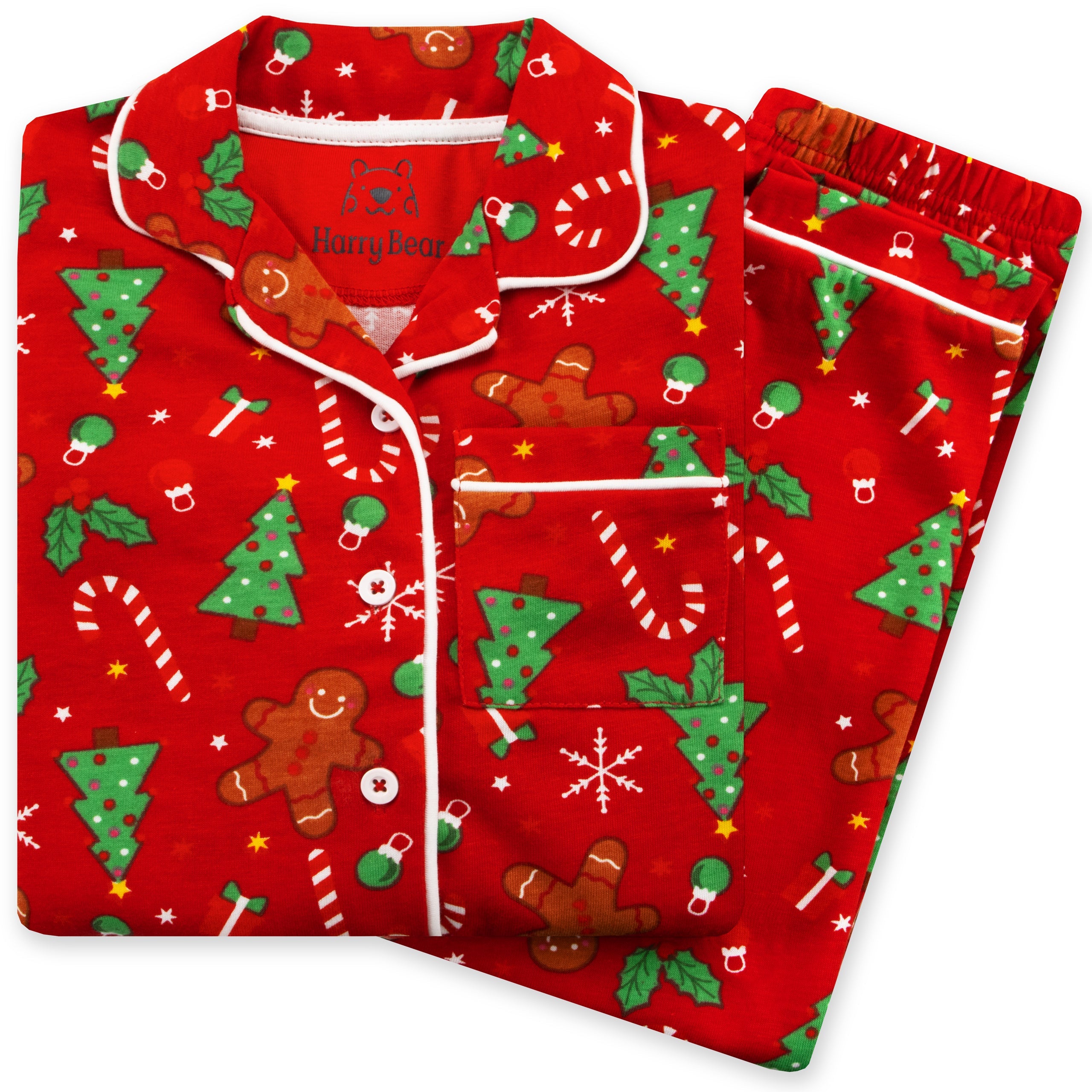 Harry Bear Womens Gingerbread Christmas Pyjamas