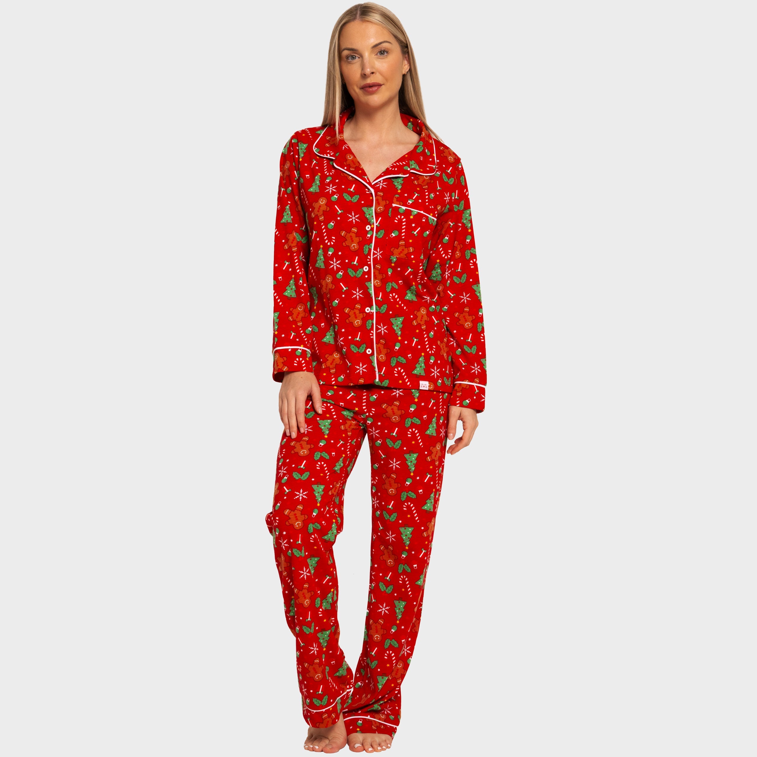 Harry Bear Womens Gingerbread Christmas Pyjamas