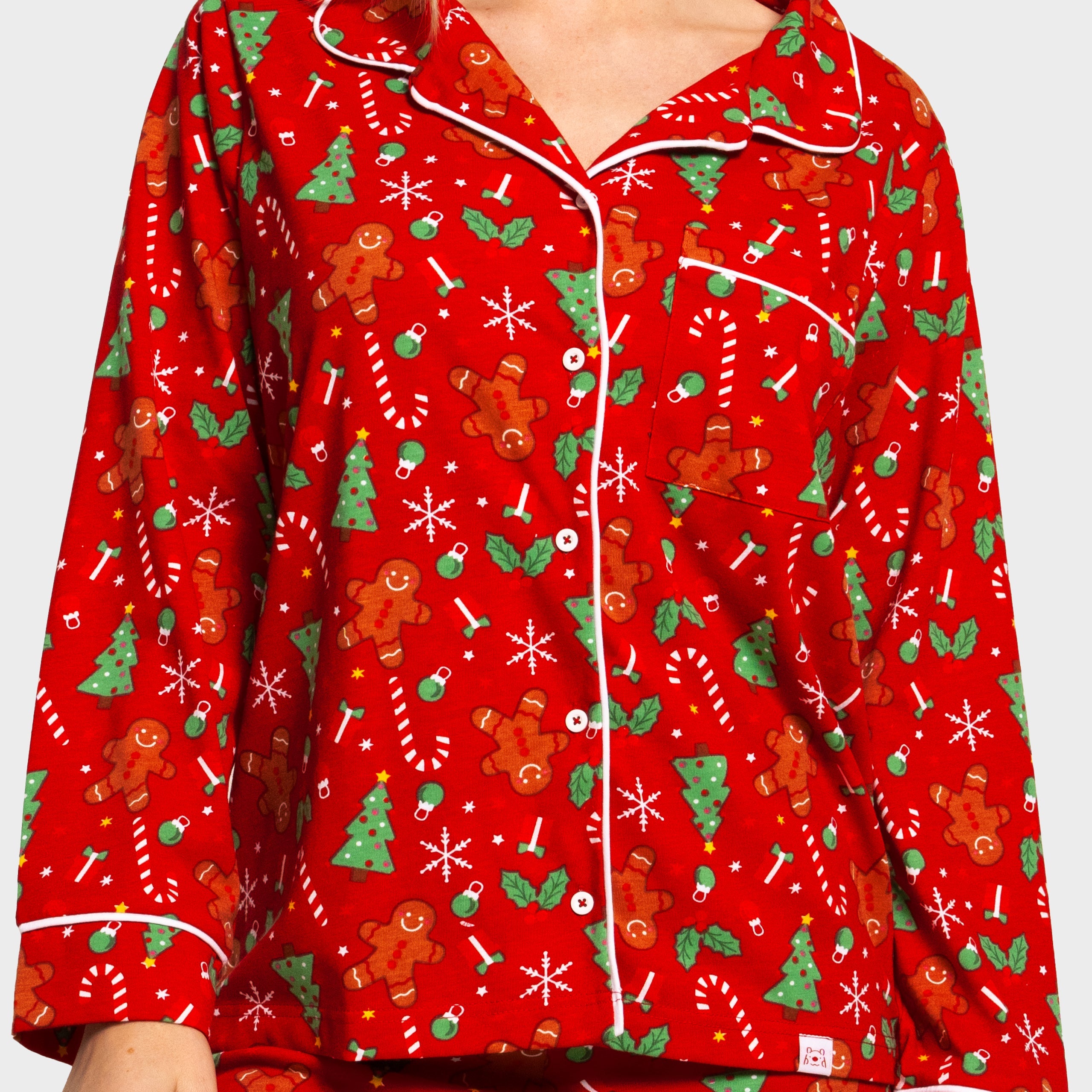 Harry Bear Womens Gingerbread Christmas Pyjamas