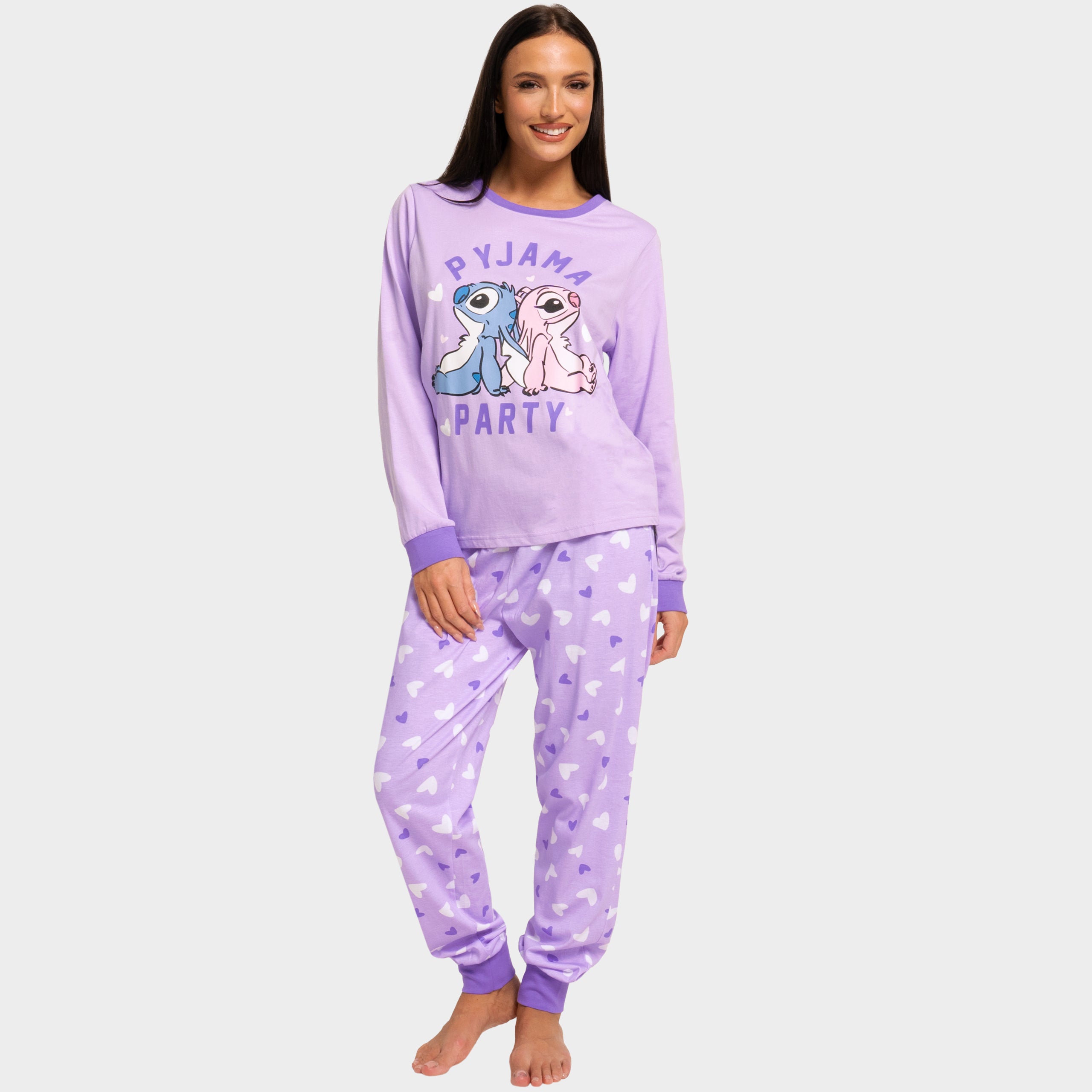 Kvinders Lilo & Stitch Pyjamas - Stitch Og Angel