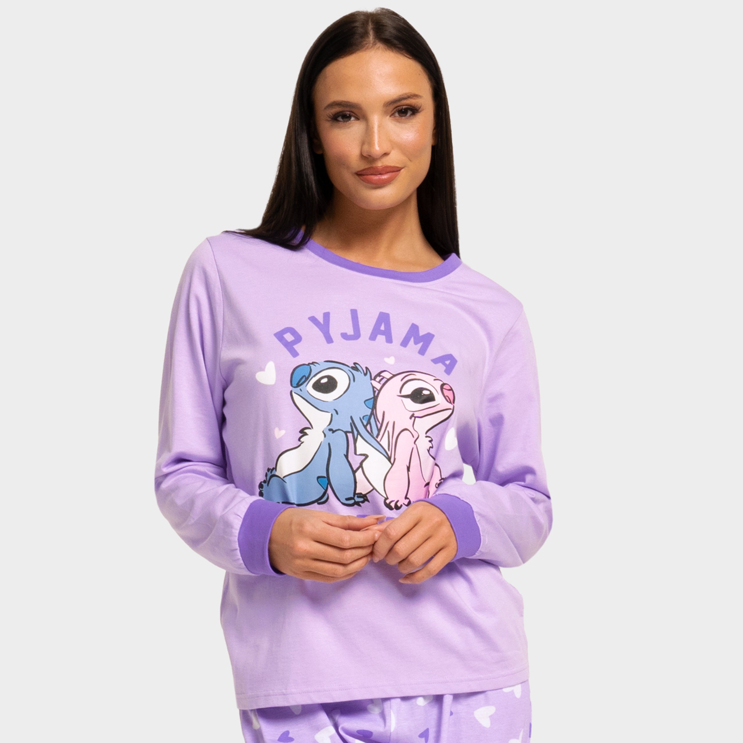 Kvinders Lilo & Stitch Pyjamas - Stitch Og Angel