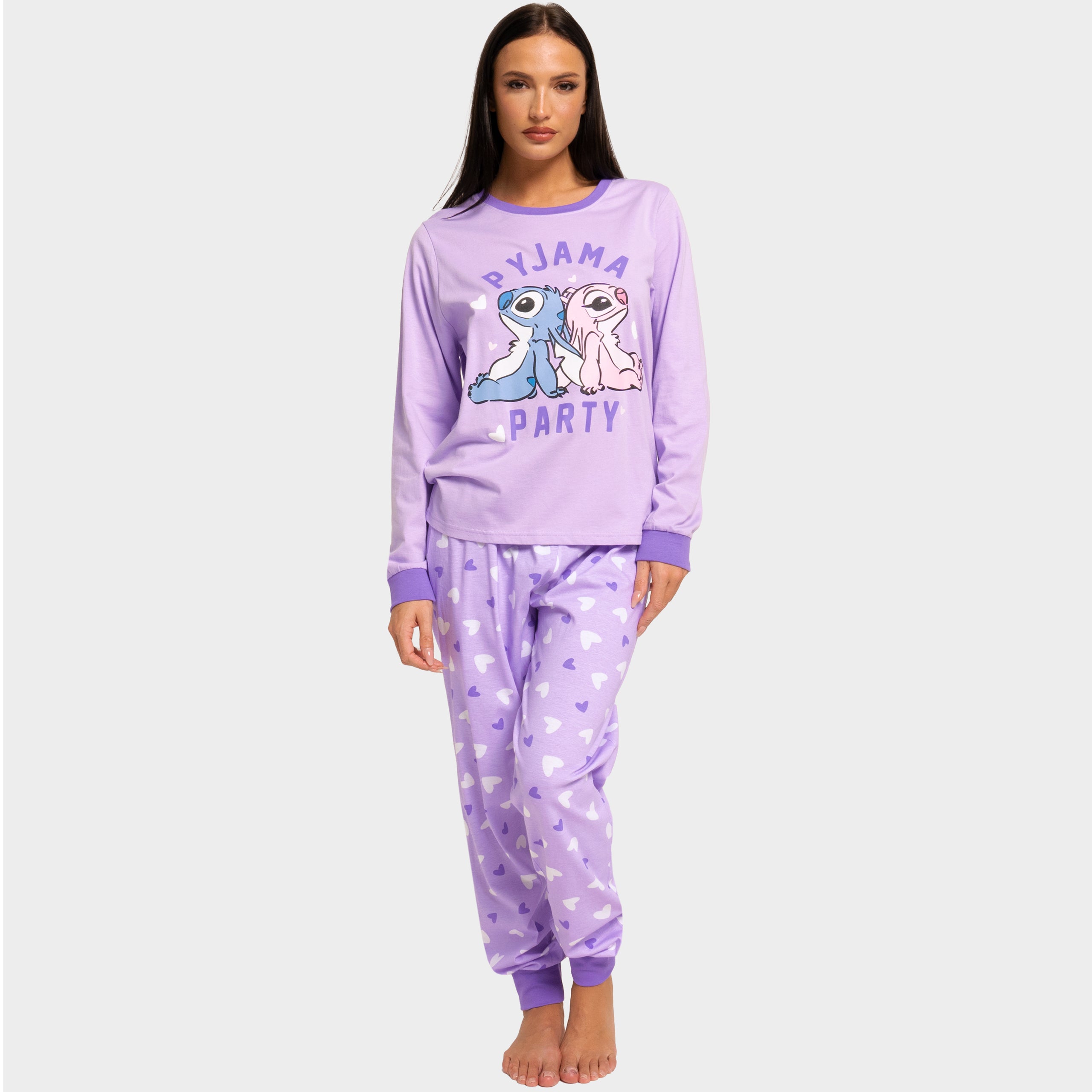 Kvinders Lilo & Stitch Pyjamas - Stitch Og Angel