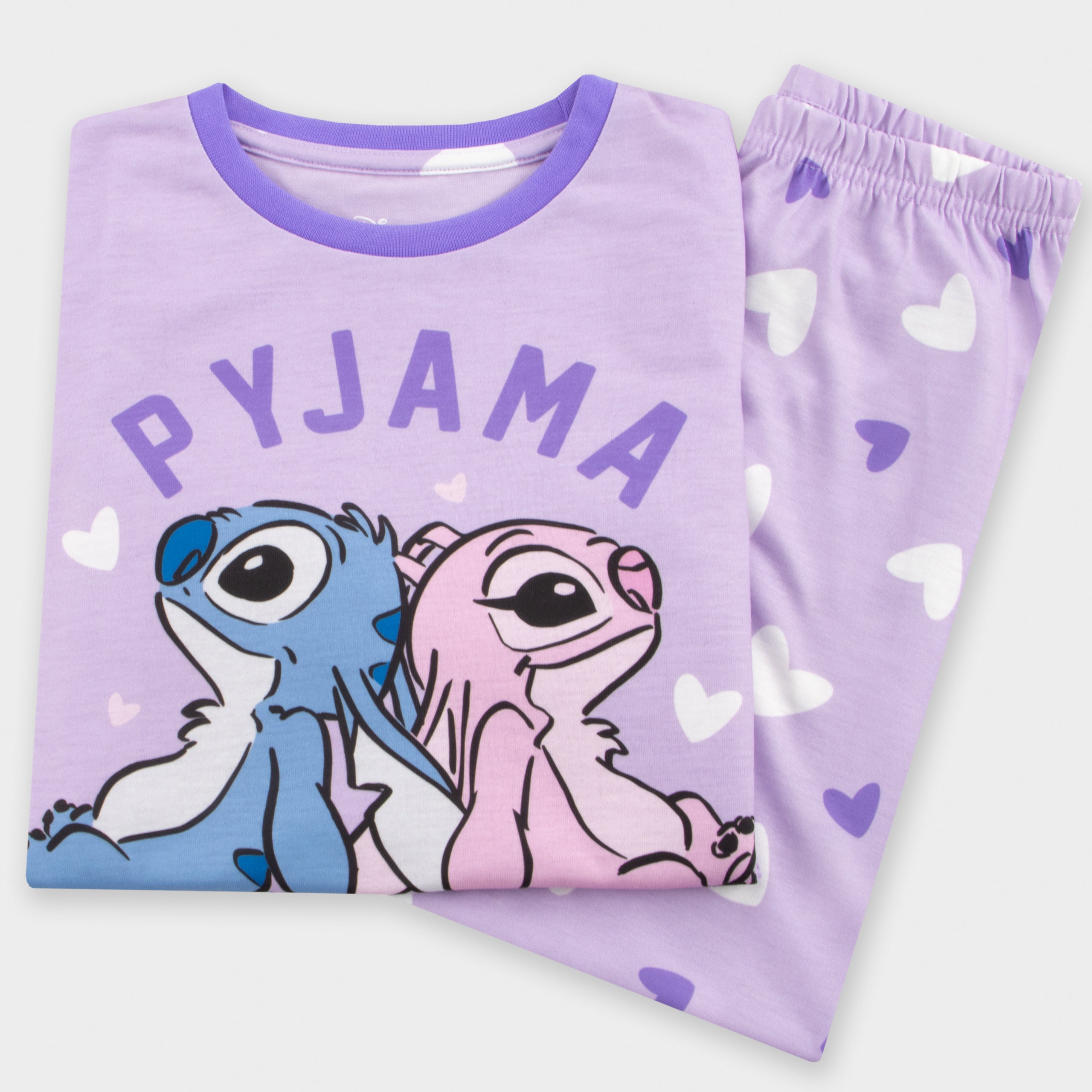 Kvinders Lilo & Stitch Pyjamas - Stitch Og Angel