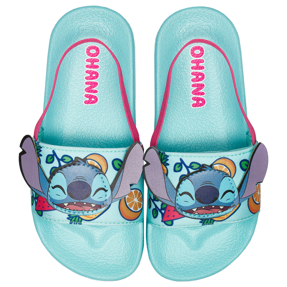 Girls Lilo And Stitch Sliders | Stitch Shoes | Disney Sandals ...