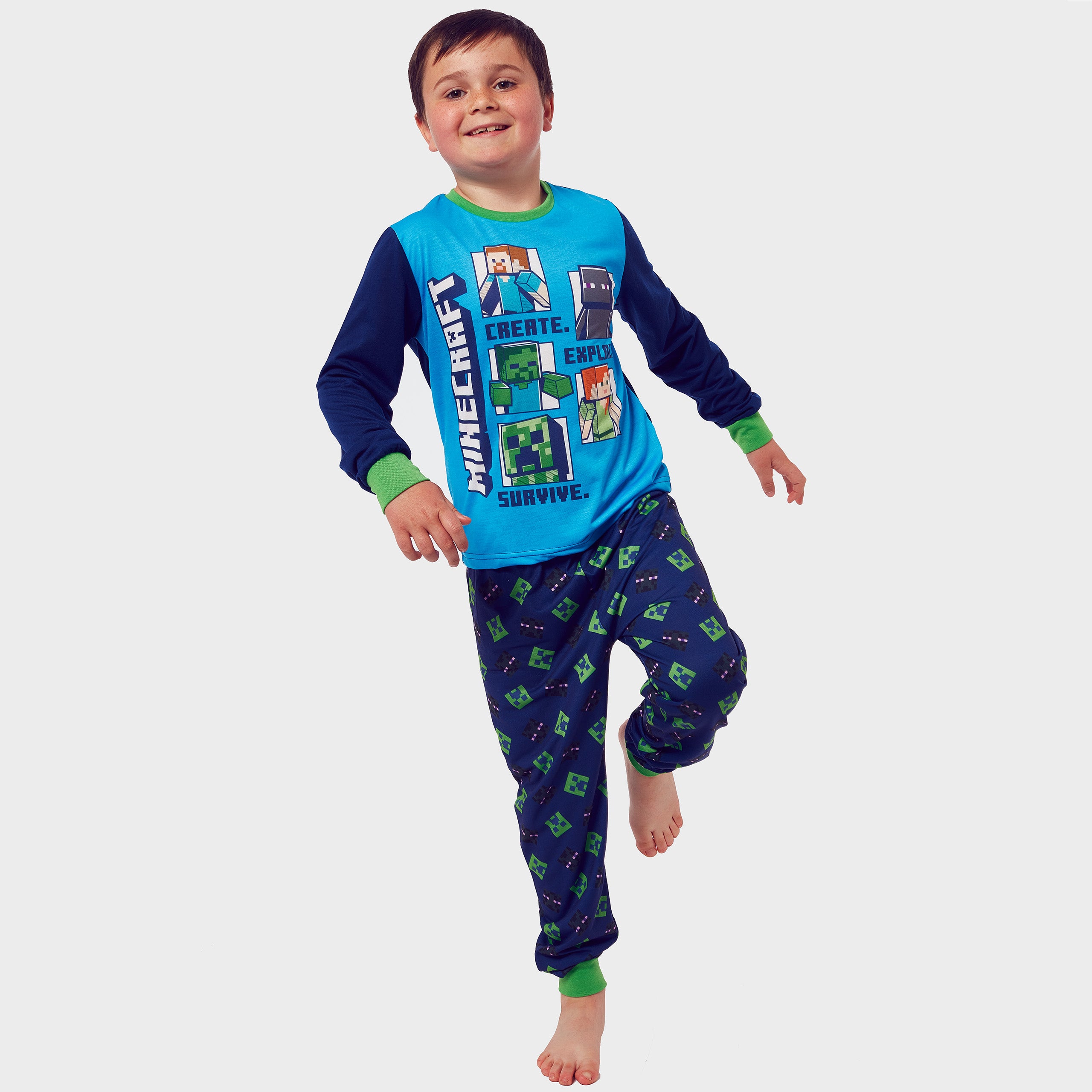 Minecraft Boys Pyjama Set - Creeper