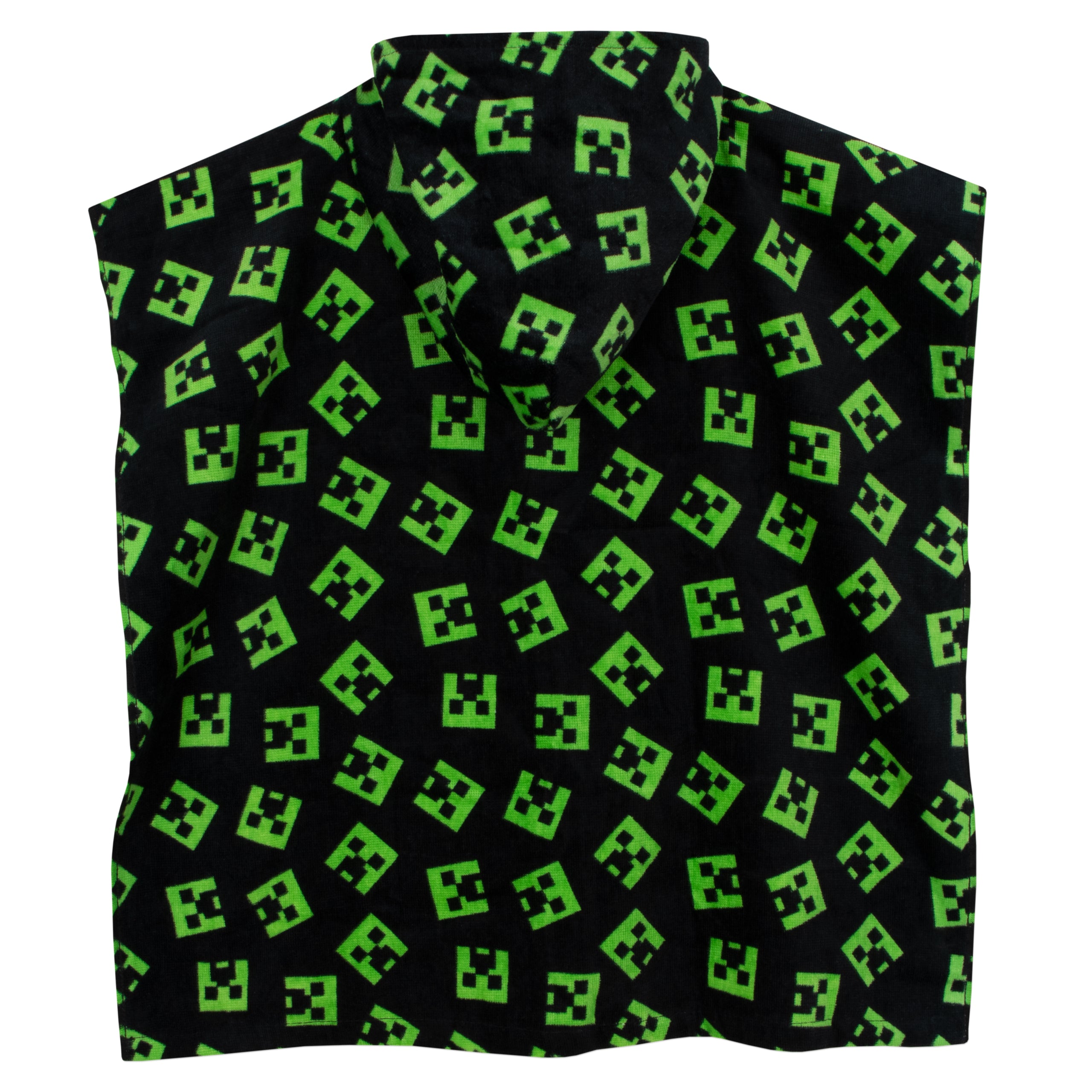 Minecraft Creeper Hooded Towel Poncho