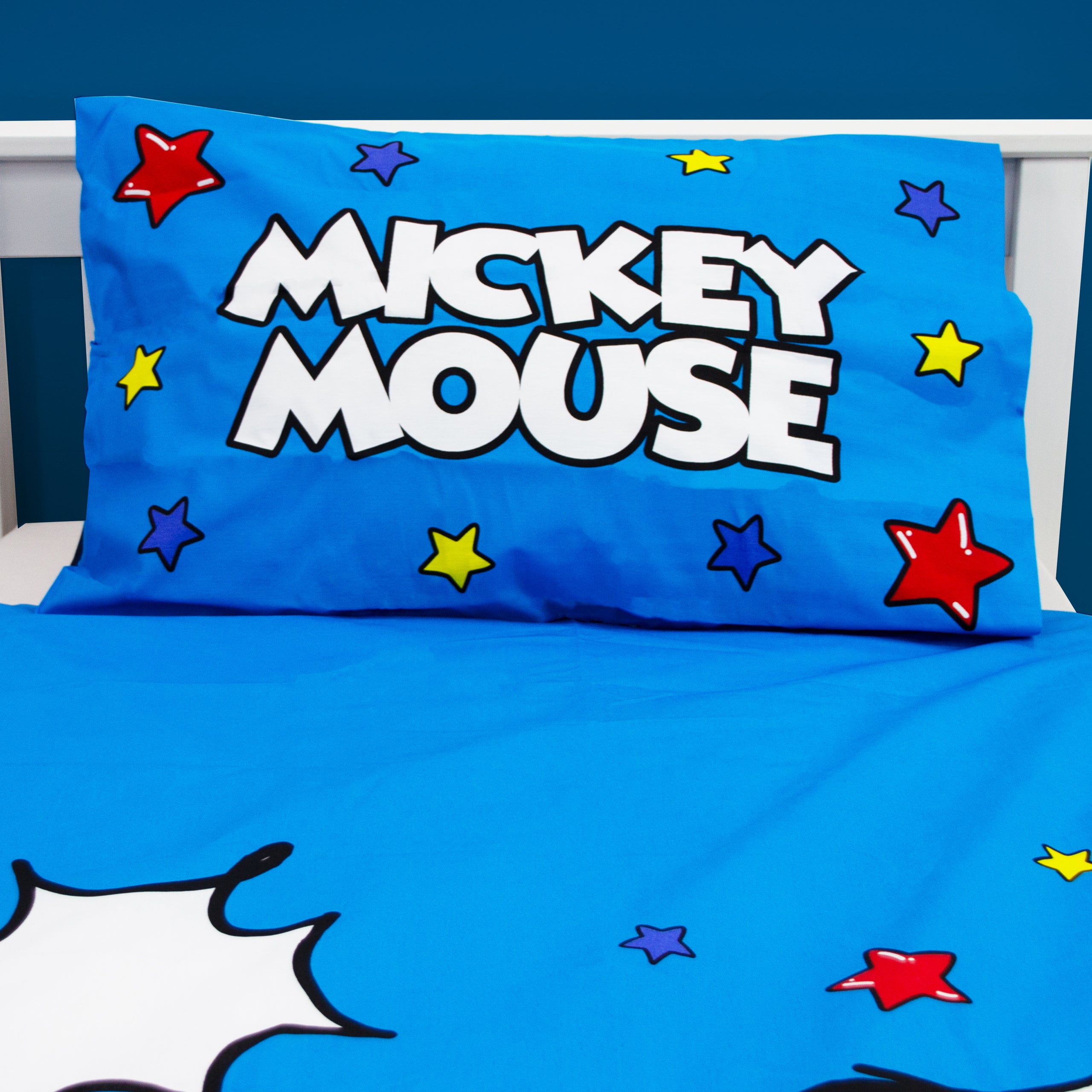 Disney Mickey Mouse Single Duvet Cover and Pillowcase Set