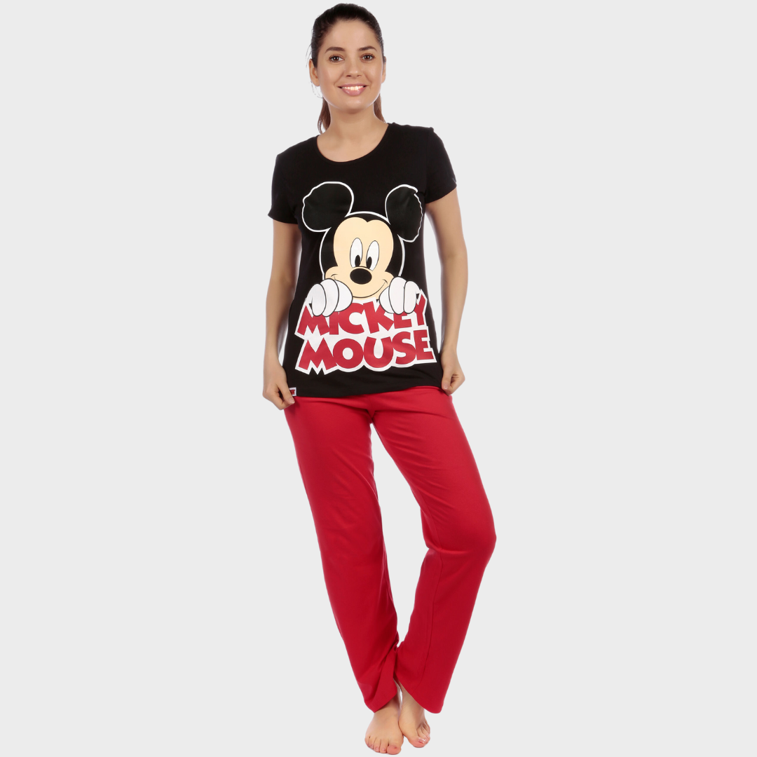 Dame Mickey Mouse pyjamasæt