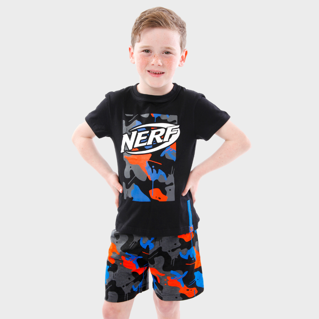 Nerf T-shirt og shorts sæt