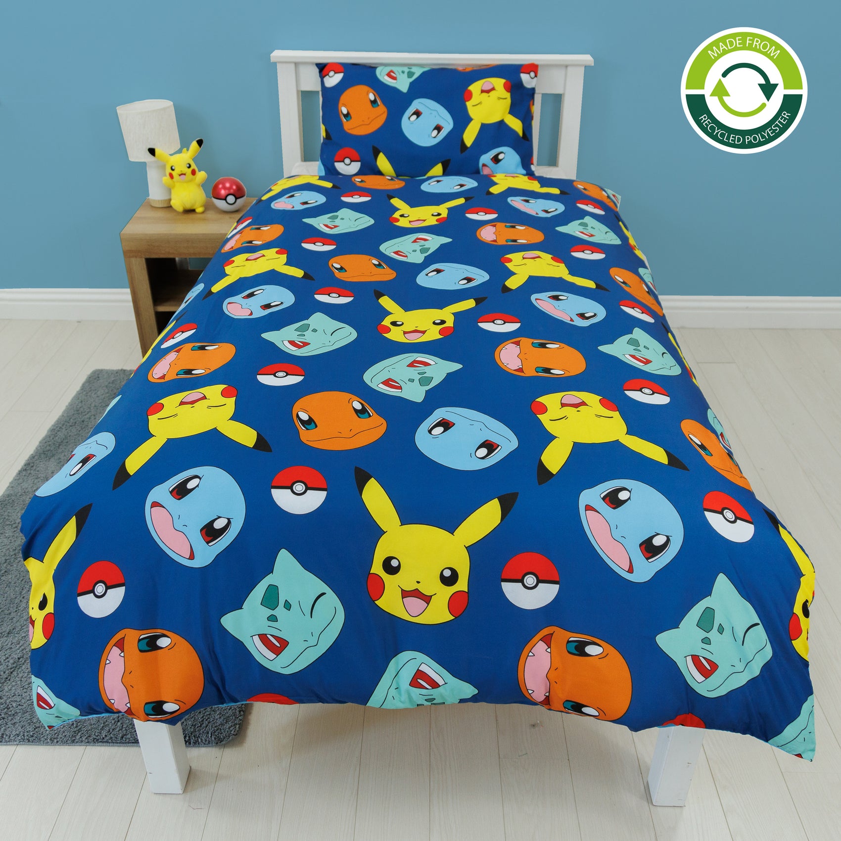 Pokemon Single Bedding Set Kids Official Character Merchandise