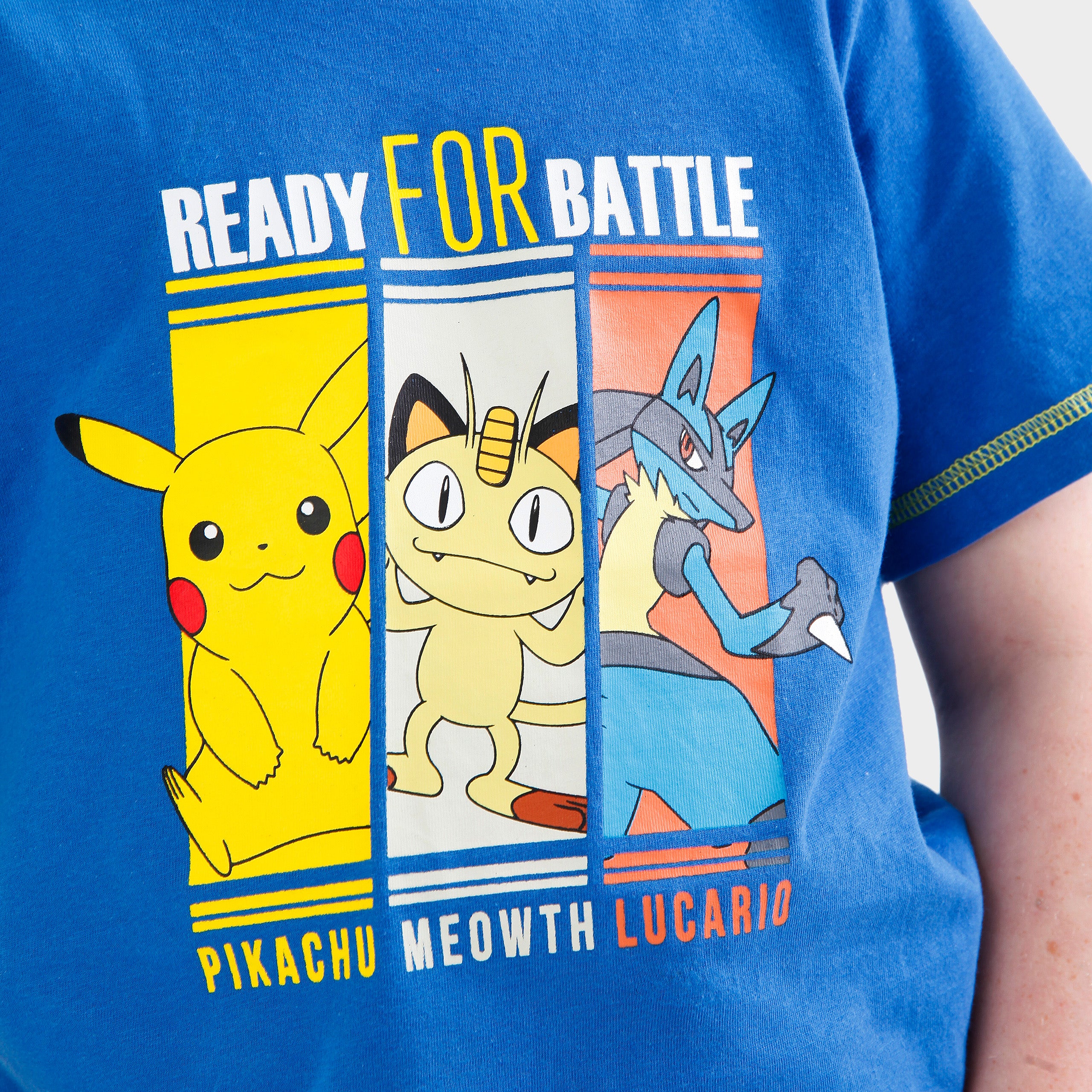 Pokemon T-Shirt - Pikachu, Meowth and Lucario