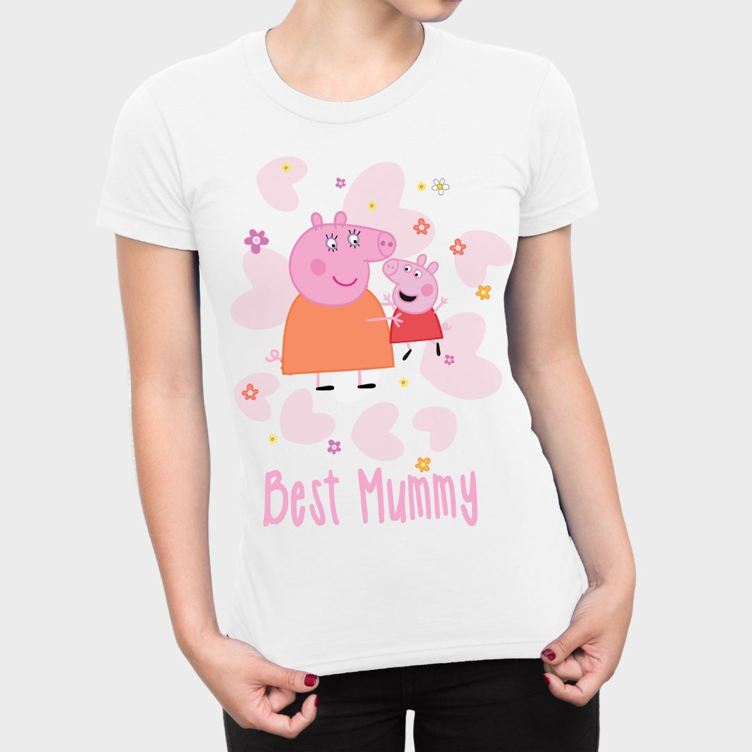 Ladies Peppa Pig - Best Mummy T-shirt